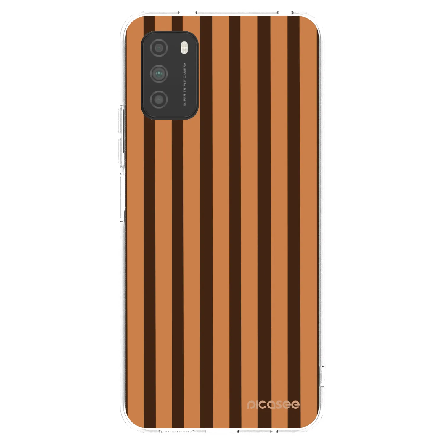 Picasee silikonski prozorni ovitek za Xiaomi Poco M3 - Caramel lines