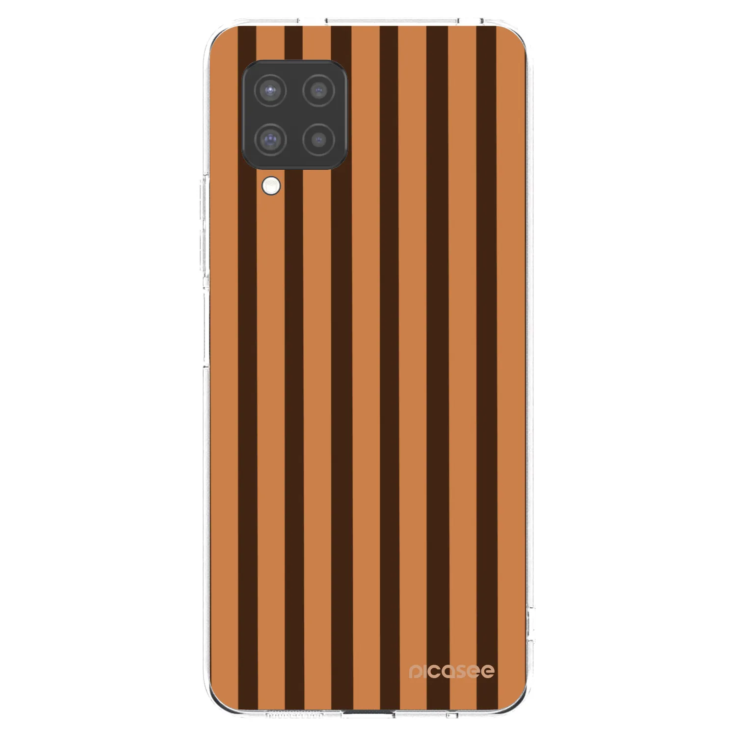 Picasee silikonski prozorni ovitek za Samsung Galaxy A42 A426B - Caramel lines