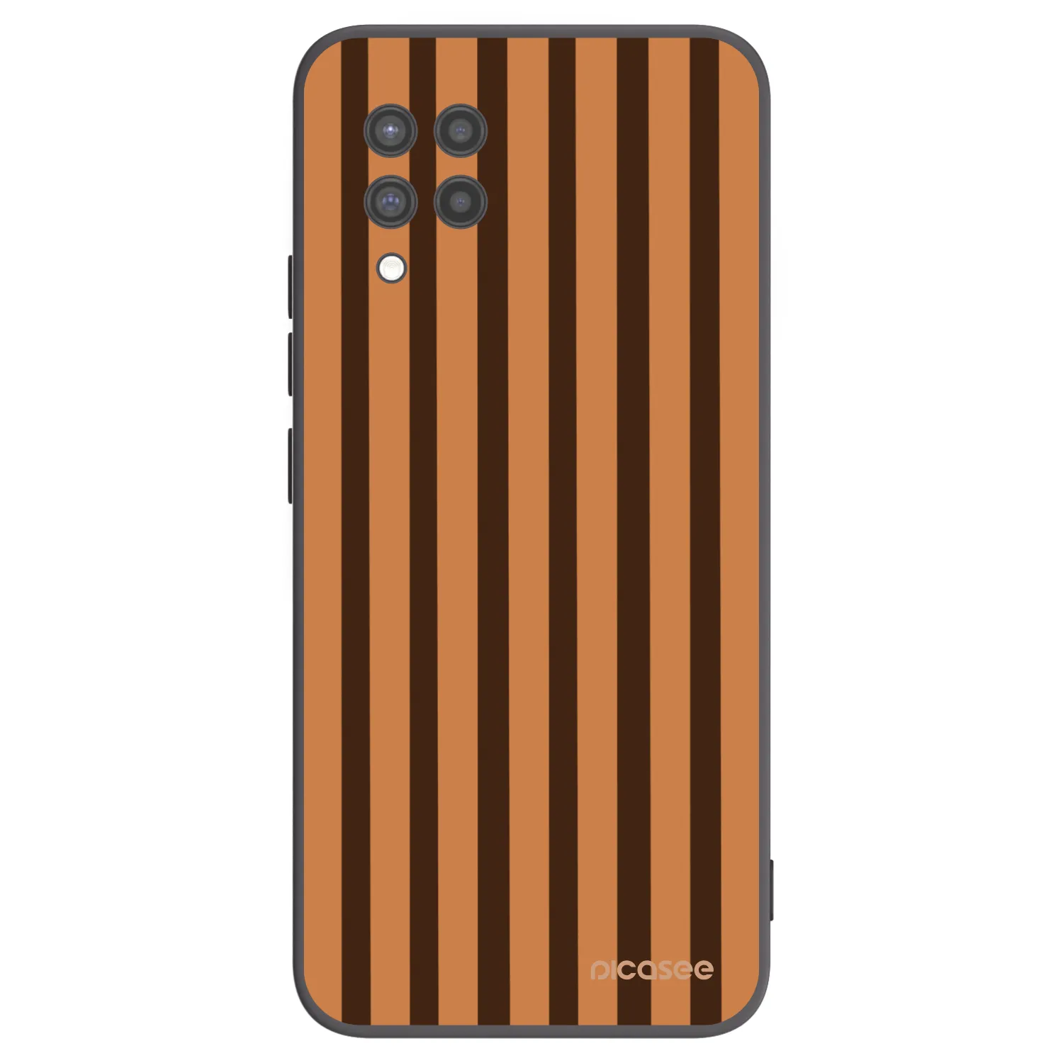 Picasee silikonski črni ovitek za Samsung Galaxy A42 A426B - Caramel lines