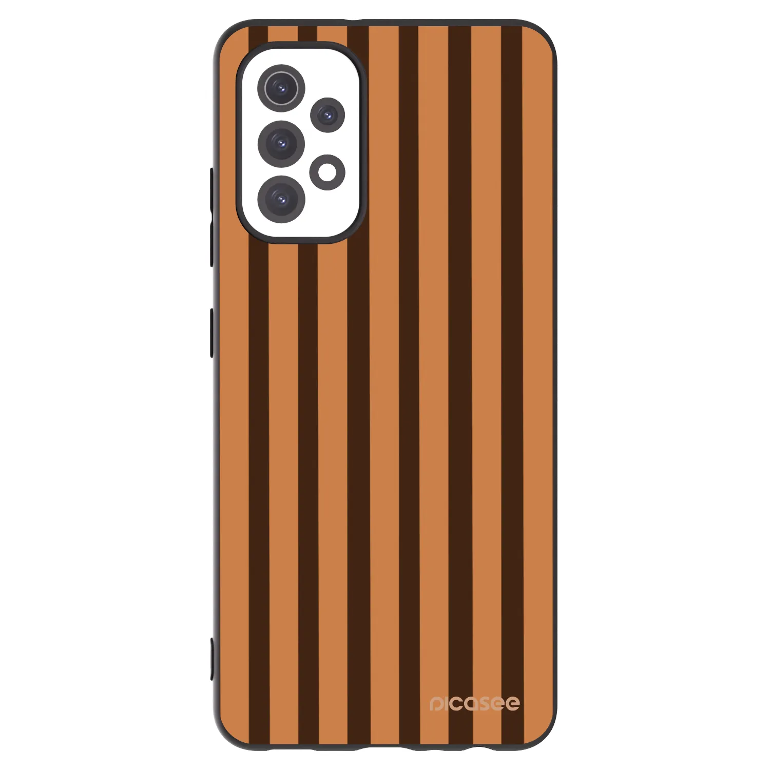 Picasee silikonski črni ovitek za Samsung Galaxy A32 5G A326B - Caramel lines