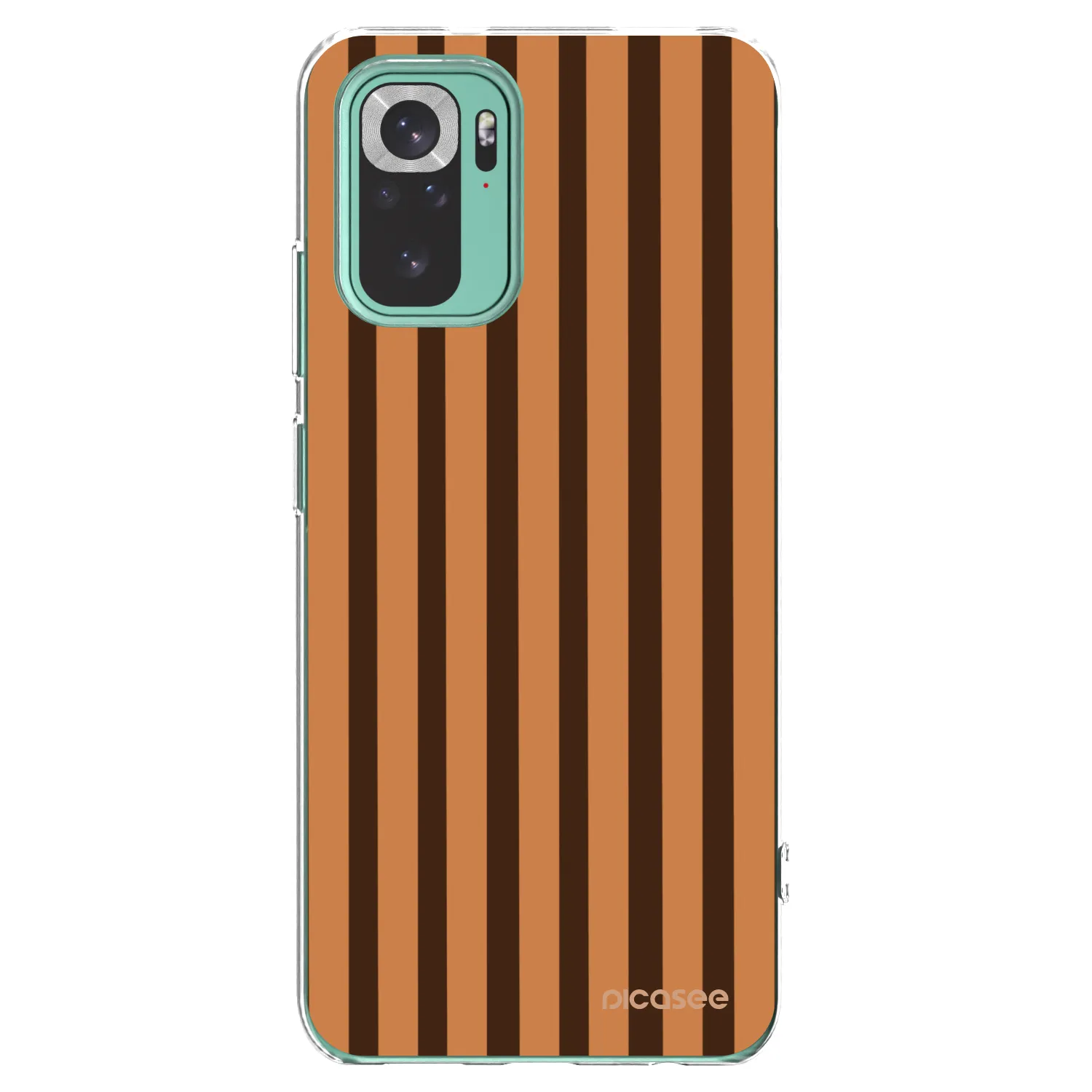 Picasee silikonski prozorni ovitek za Xiaomi Redmi Note 10 Pro - Caramel lines