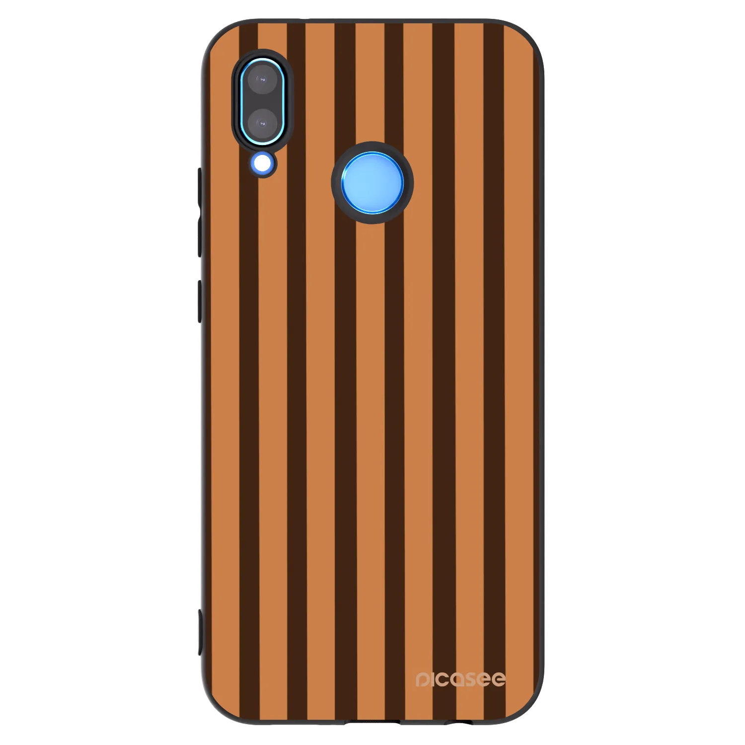 Picasee silikonski črni ovitek za Huawei P20 Lite - Caramel lines