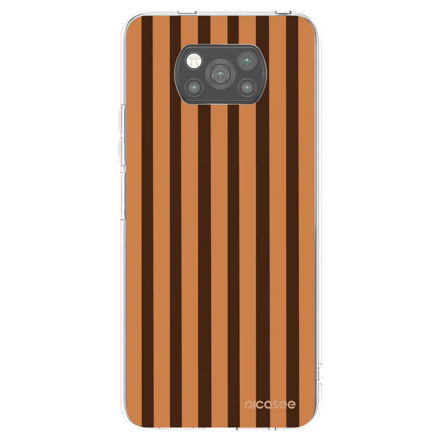 Picasee silikonski črni ovitek za Xiaomi Poco X3 Pro - Caramel lines