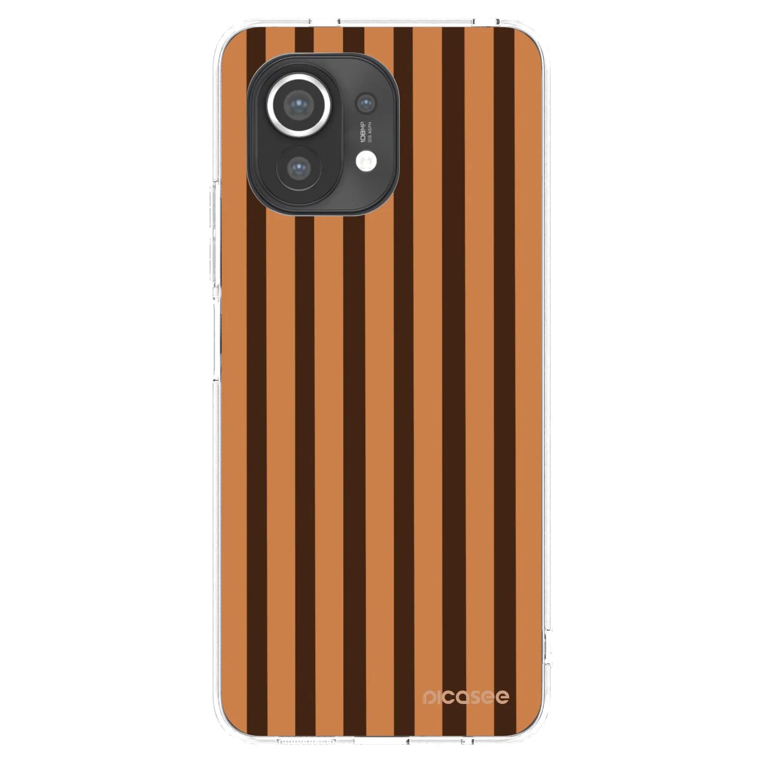 Picasee silikonski prozorni ovitek za Xiaomi Mi 11 - Caramel lines