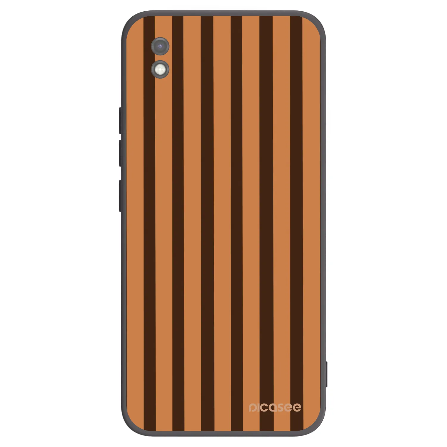 Picasee silikonski črni ovitek za Xiaomi Redmi 9AT - Caramel lines