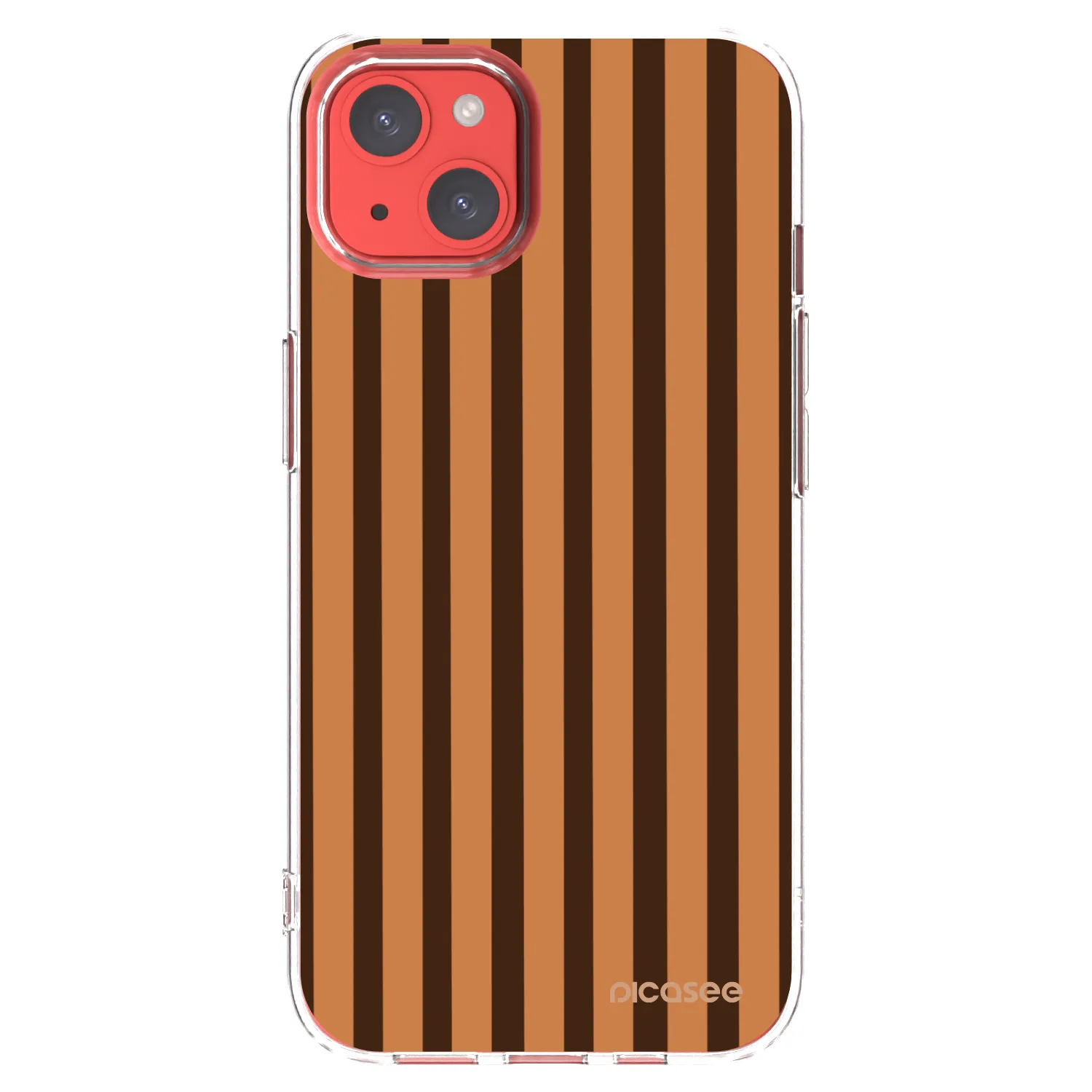 Picasee silikonski prozorni ovitek za Apple iPhone 13 - Caramel lines