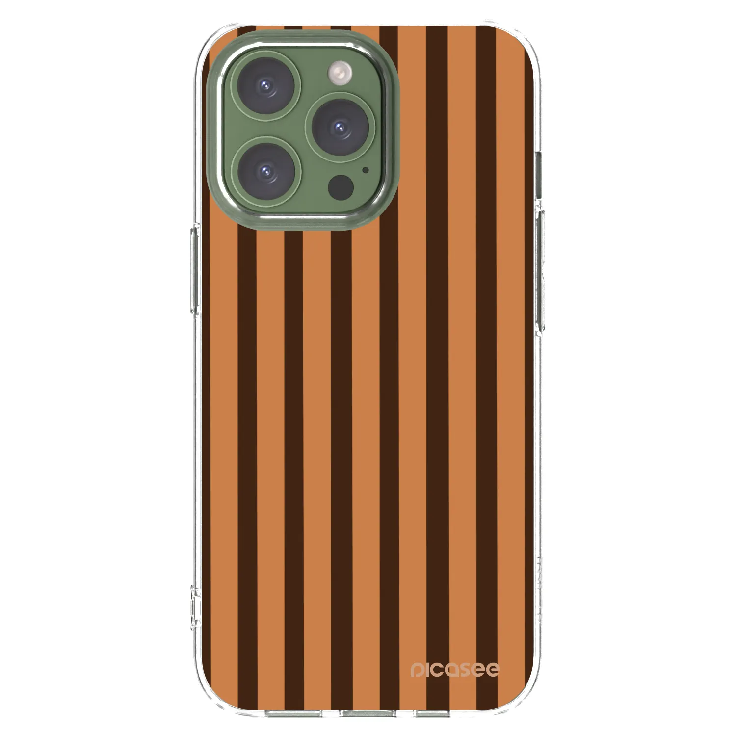 Picasee silikonski prozorni ovitek za Apple iPhone 13 Pro - Caramel lines