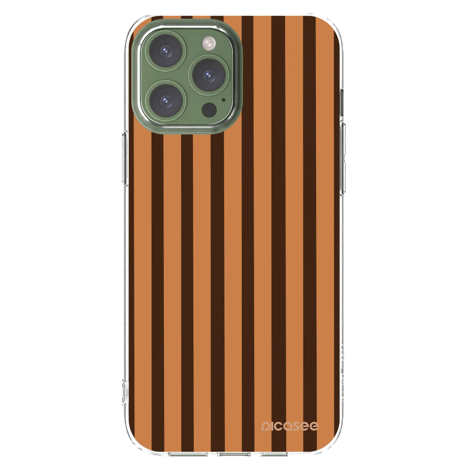 Picasee silikonski prozorni ovitek za Apple iPhone 13 Pro Max - Caramel lines