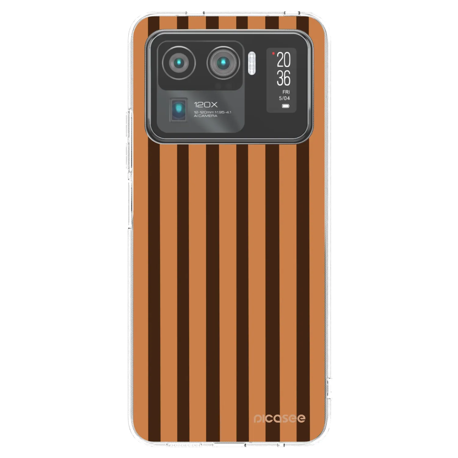 Picasee silikonski prozorni ovitek za Xiaomi Mi 11 Ultra - Caramel lines