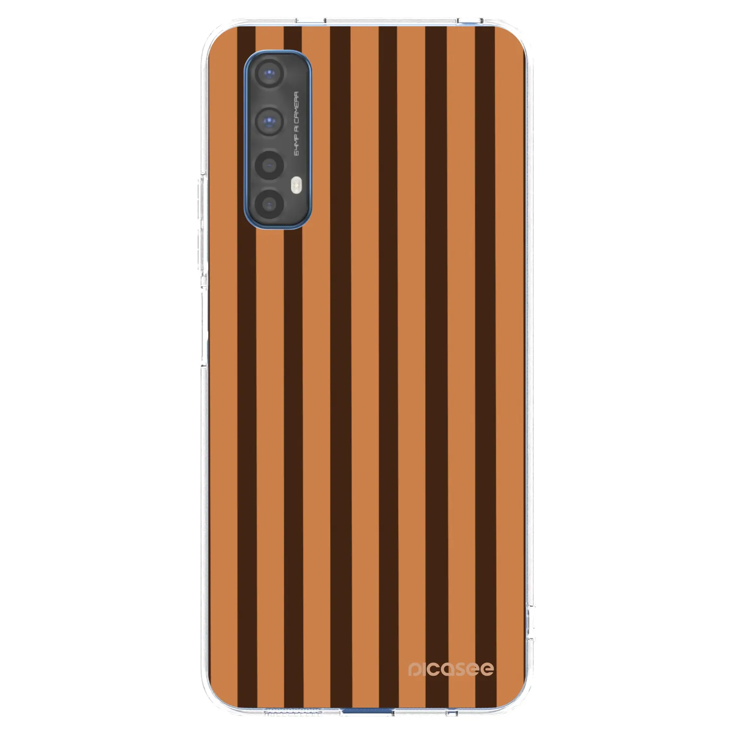 Picasee silikonski prozorni ovitek za Realme 7 - Caramel lines