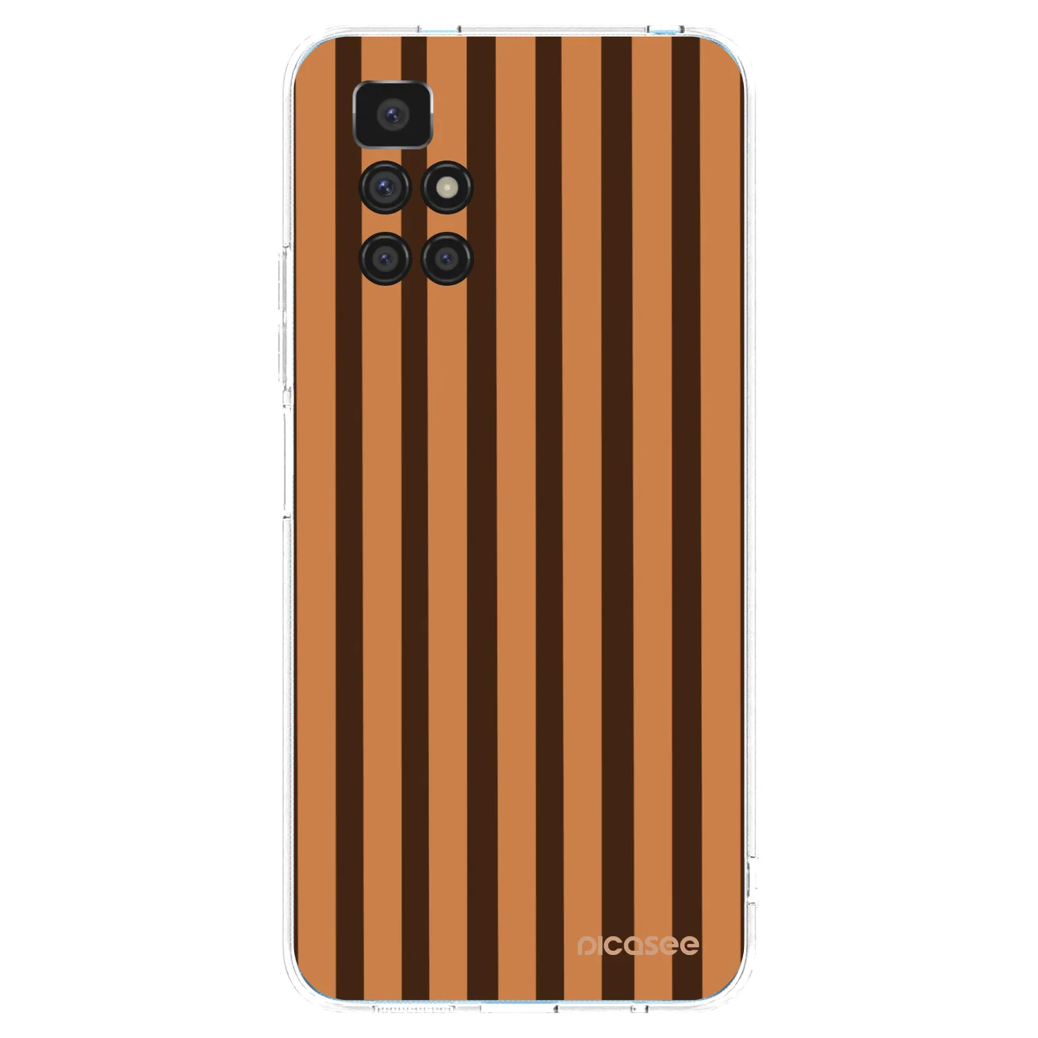 Picasee silikonski prozorni ovitek za Xiaomi Redmi 10 - Caramel lines