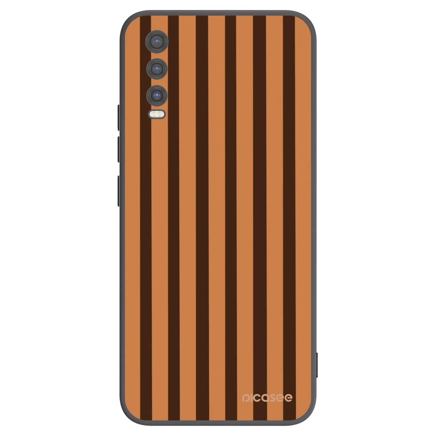 Picasee silikonski črni ovitek za Vivo Y20s - Caramel lines