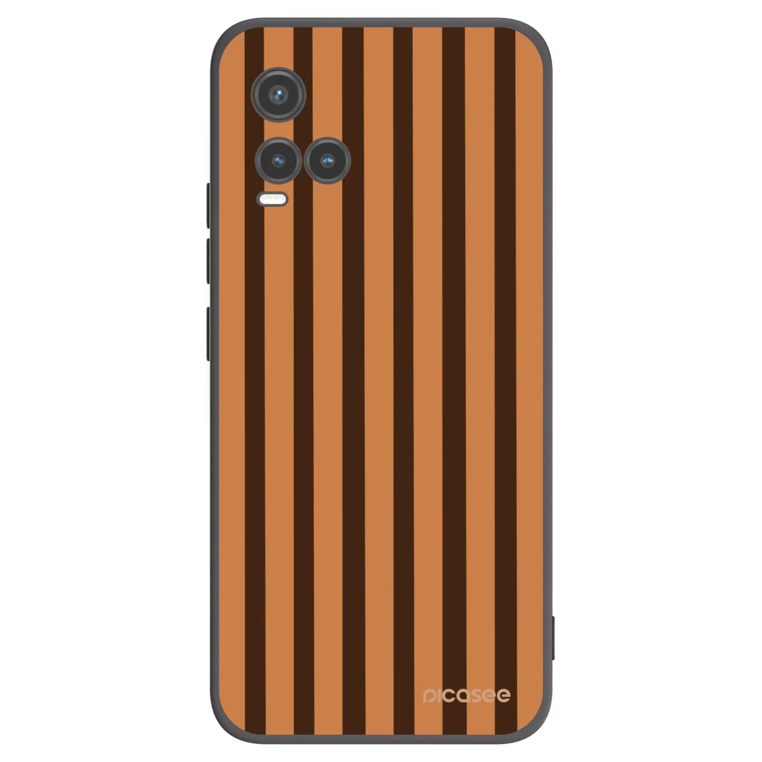 Picasee silikonski črni ovitek za Vivo Y33s - Caramel lines