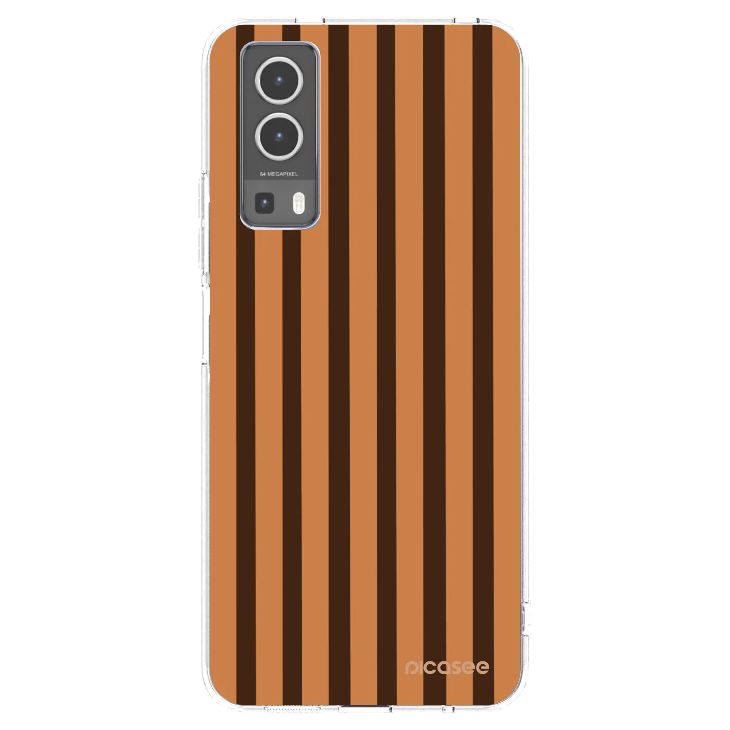 Picasee silikonski prozorni ovitek za Vivo Y72 5G - Caramel lines