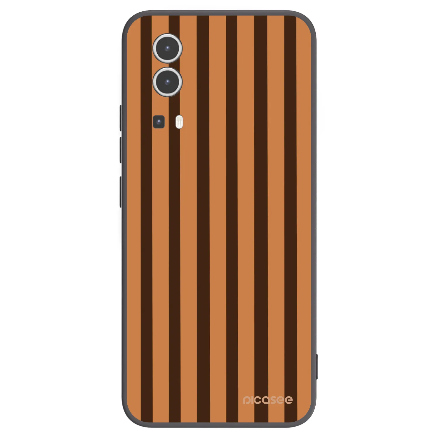Picasee silikonski črni ovitek za Vivo Y72 5G - Caramel lines