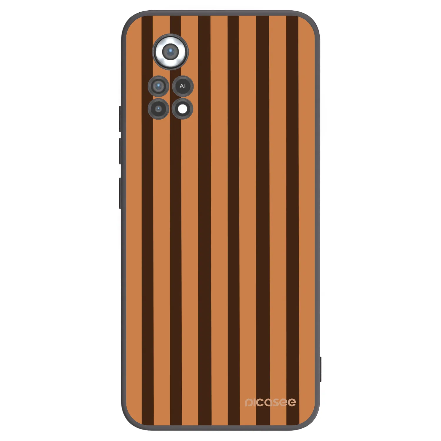 Picasee silikonski črni ovitek za Xiaomi Poco X4 Pro 5G - Caramel lines