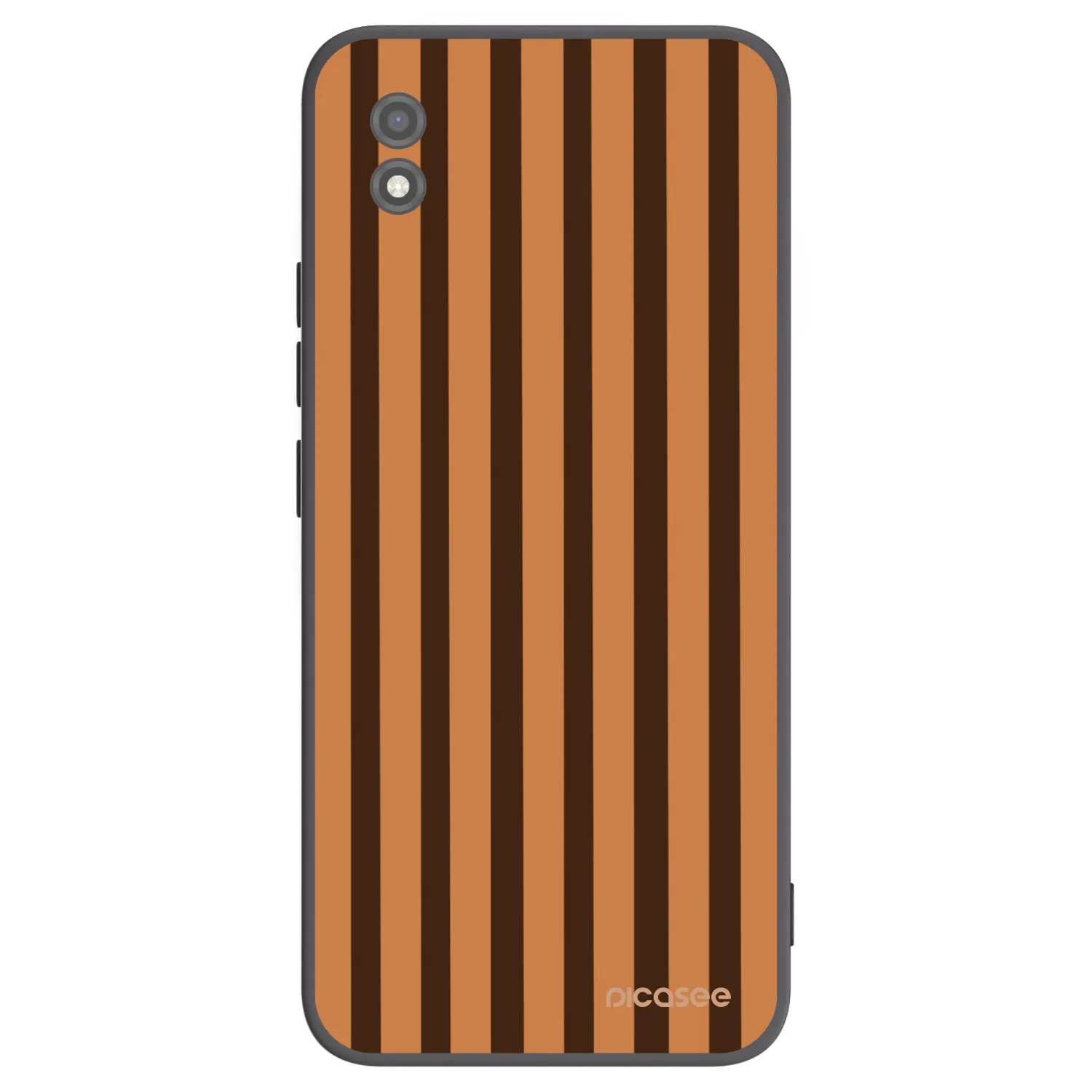 Picasee silikonski črni ovitek za Realme C11 (2021) - Caramel lines