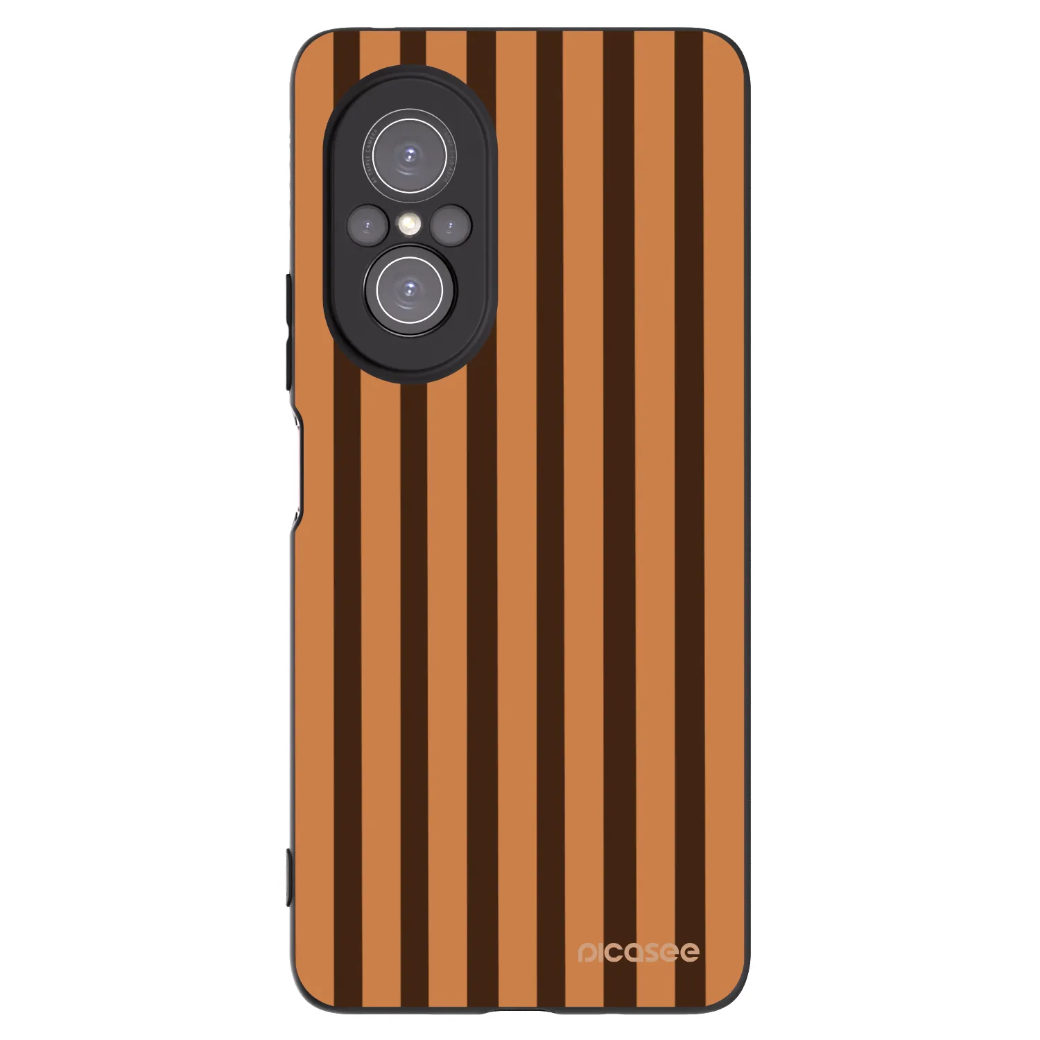 Picasee silikonski črni ovitek za Huawei Nova 9 SE - Caramel lines