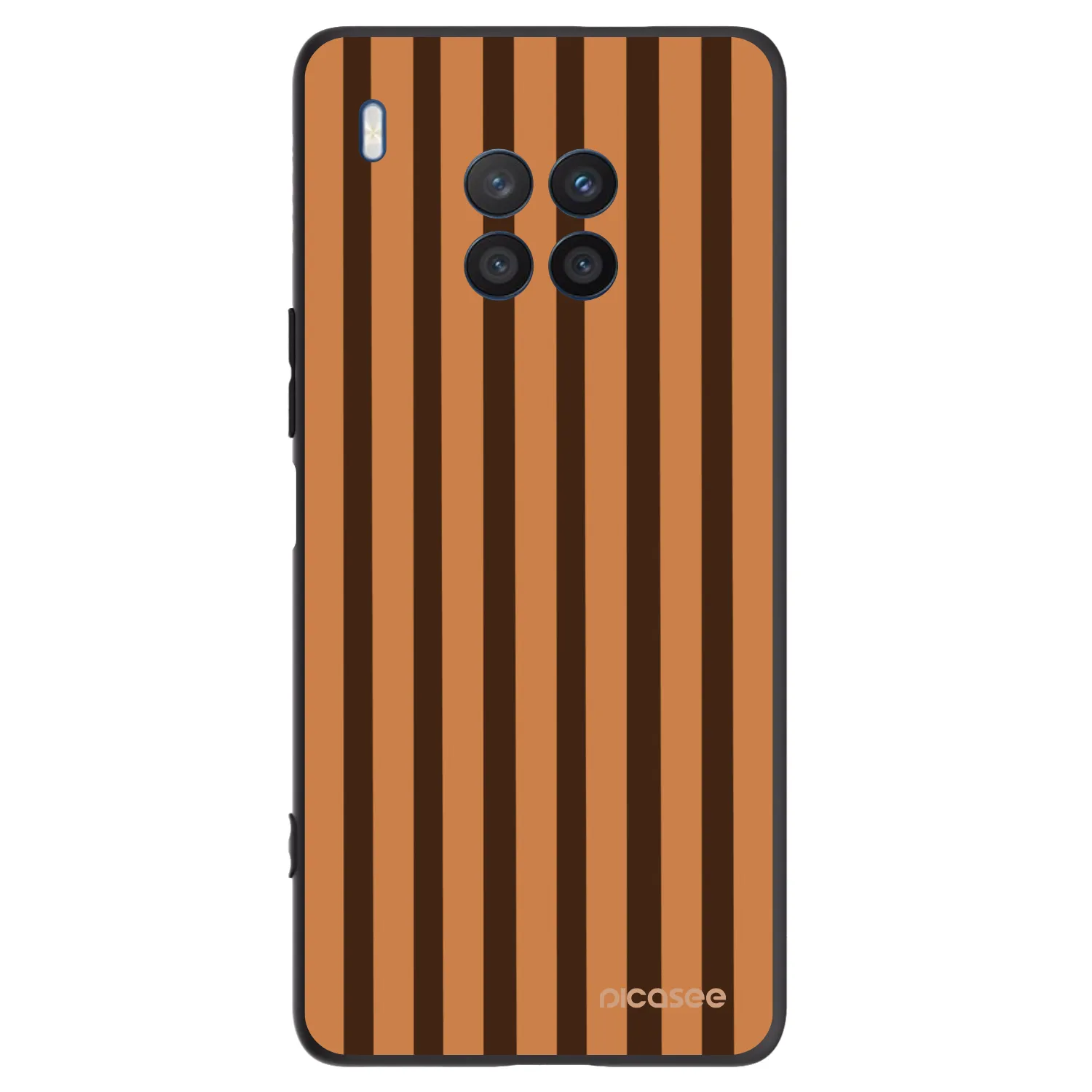 Picasee silikonski črni ovitek za Honor 50 Lite - Caramel lines