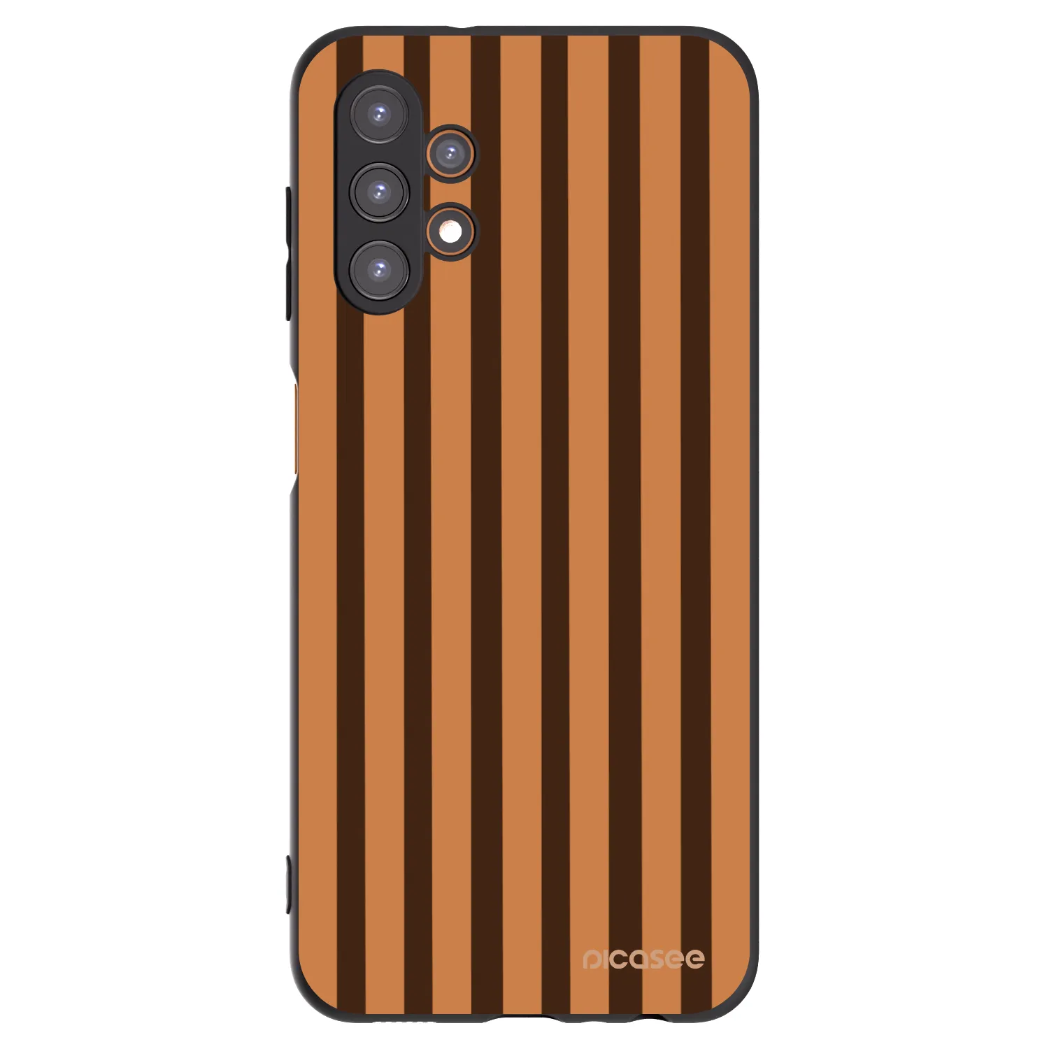 Picasee silikonski črni ovitek za Samsung Galaxy A13 4G A135 - Caramel lines