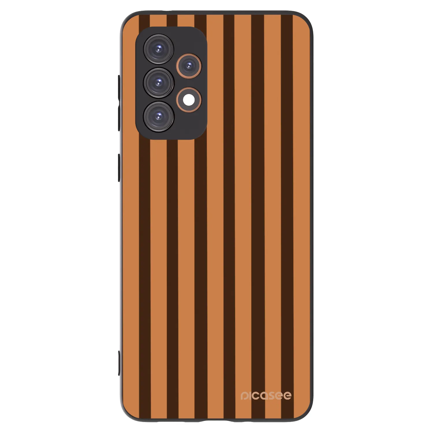 Picasee silikonski črni ovitek za Samsung Galaxy A33 5G A336 - Caramel lines