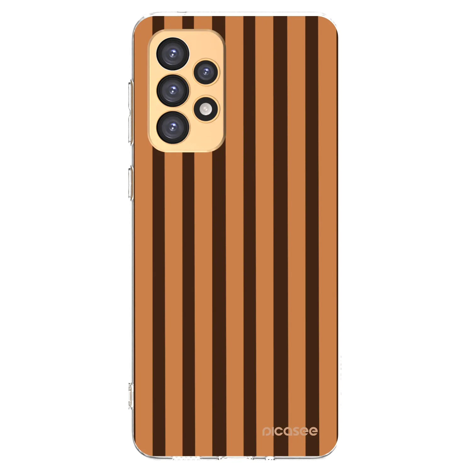Picasee silikonski prozorni ovitek za Samsung Galaxy A33 5G A336 - Caramel lines