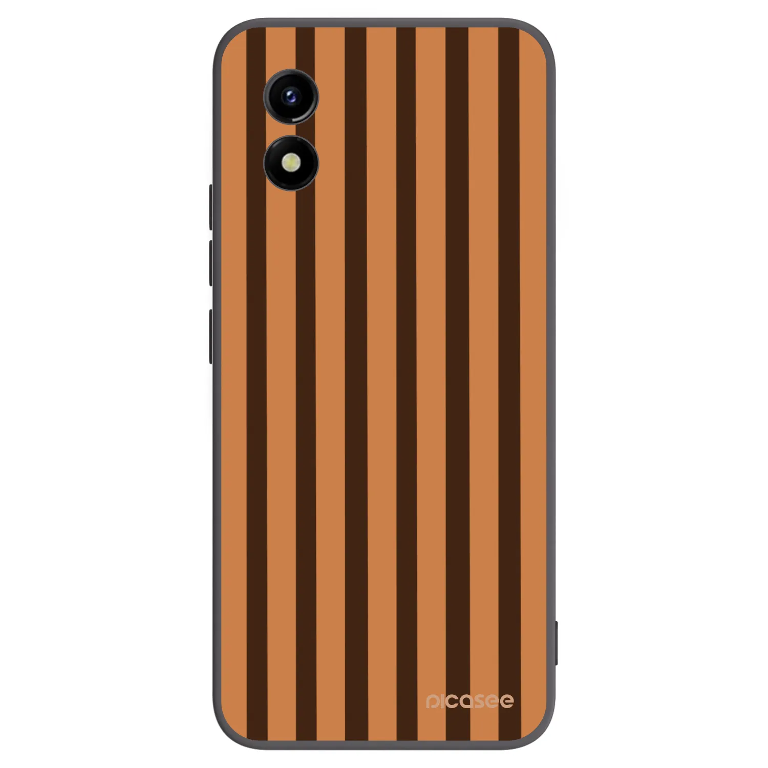 Picasee silikonski črni ovitek za Vivo Y01 - Caramel lines
