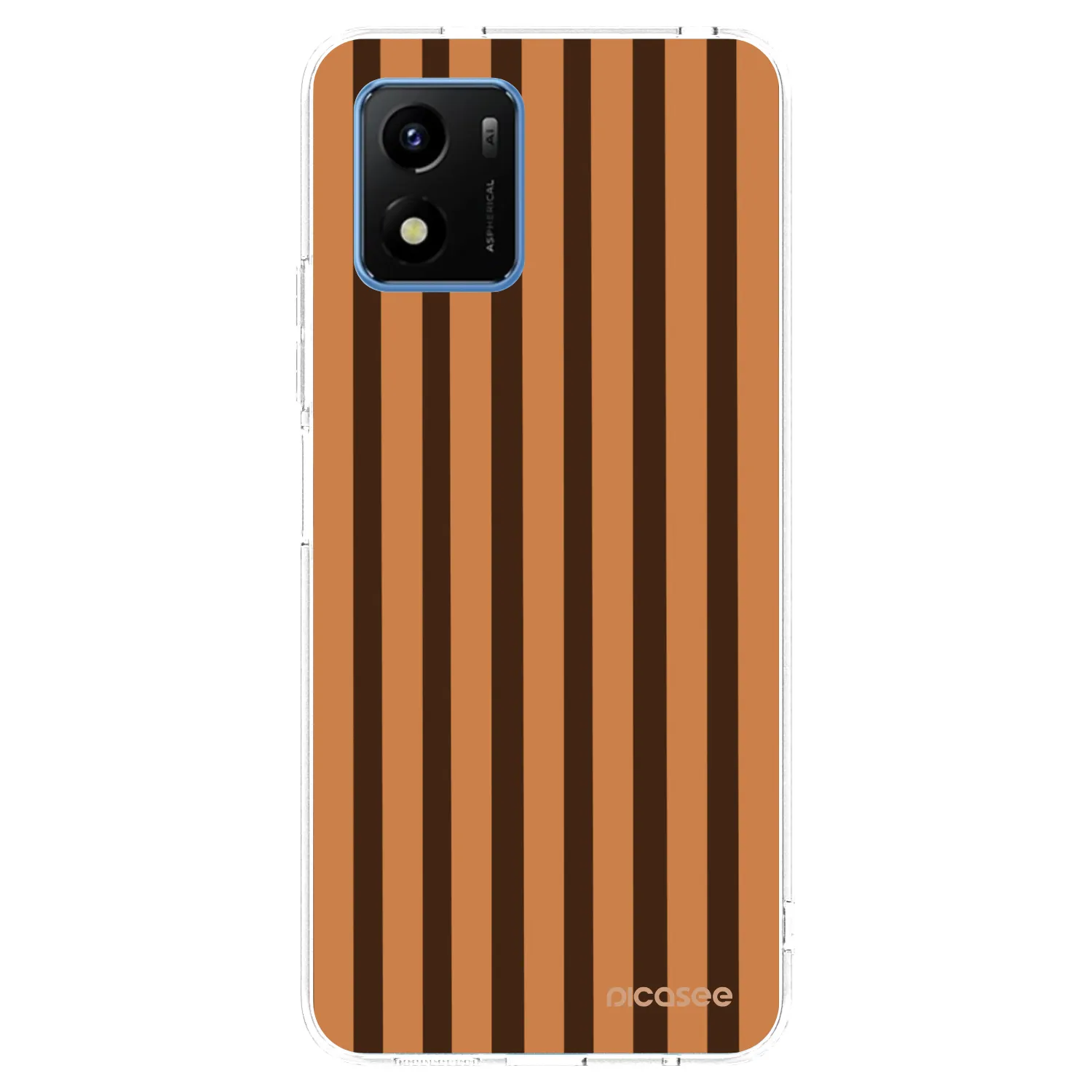 Picasee silikonski prozorni ovitek za Vivo Y01 - Caramel lines