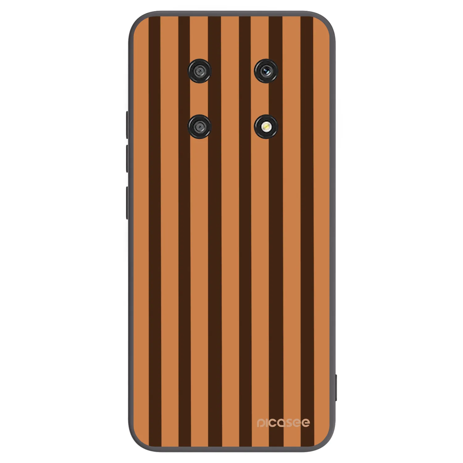 Picasee silikonski črni ovitek za Honor Magic4 Lite 5G - Caramel lines