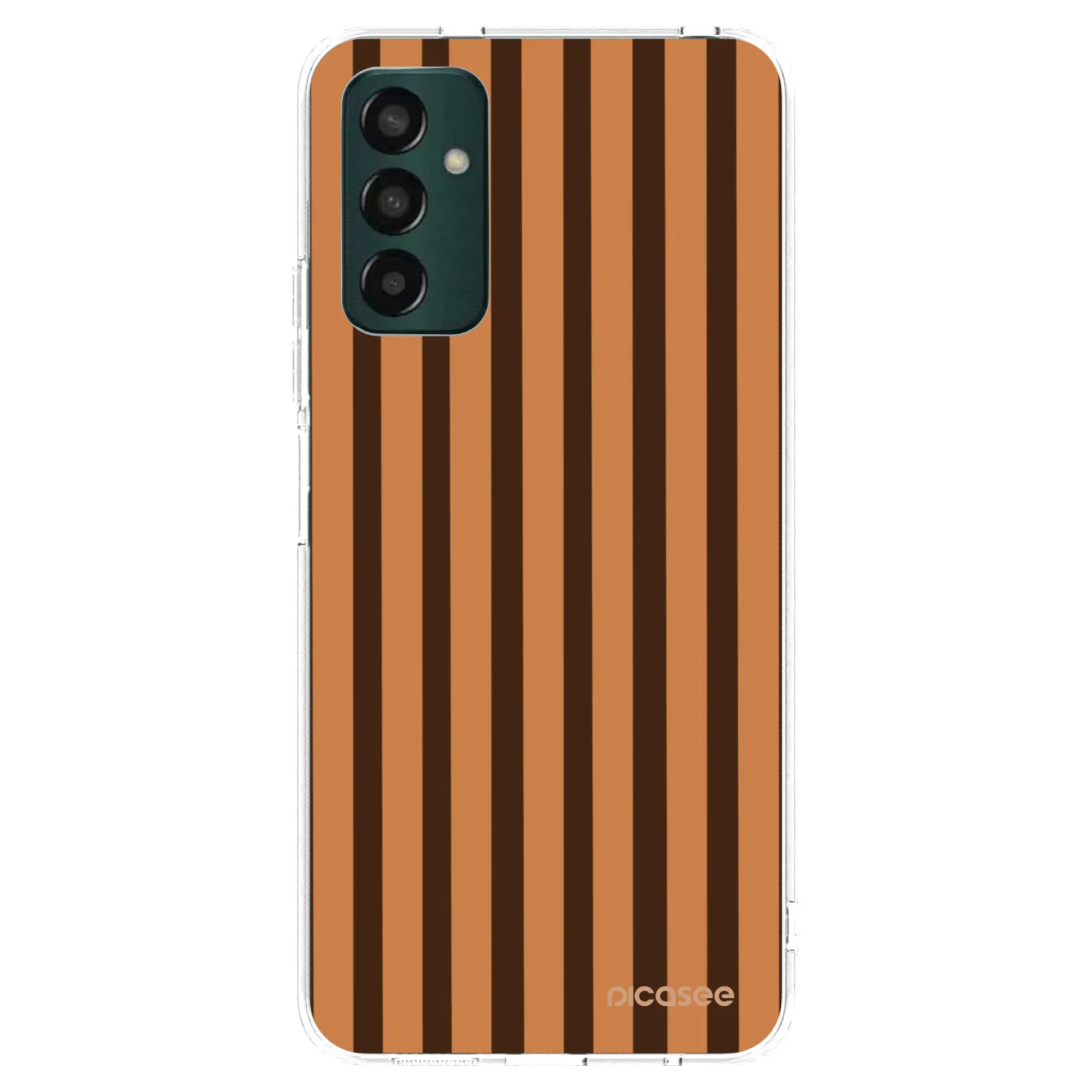 Picasee silikonski prozorni ovitek za Samsung Galaxy M13 M135F - Caramel lines