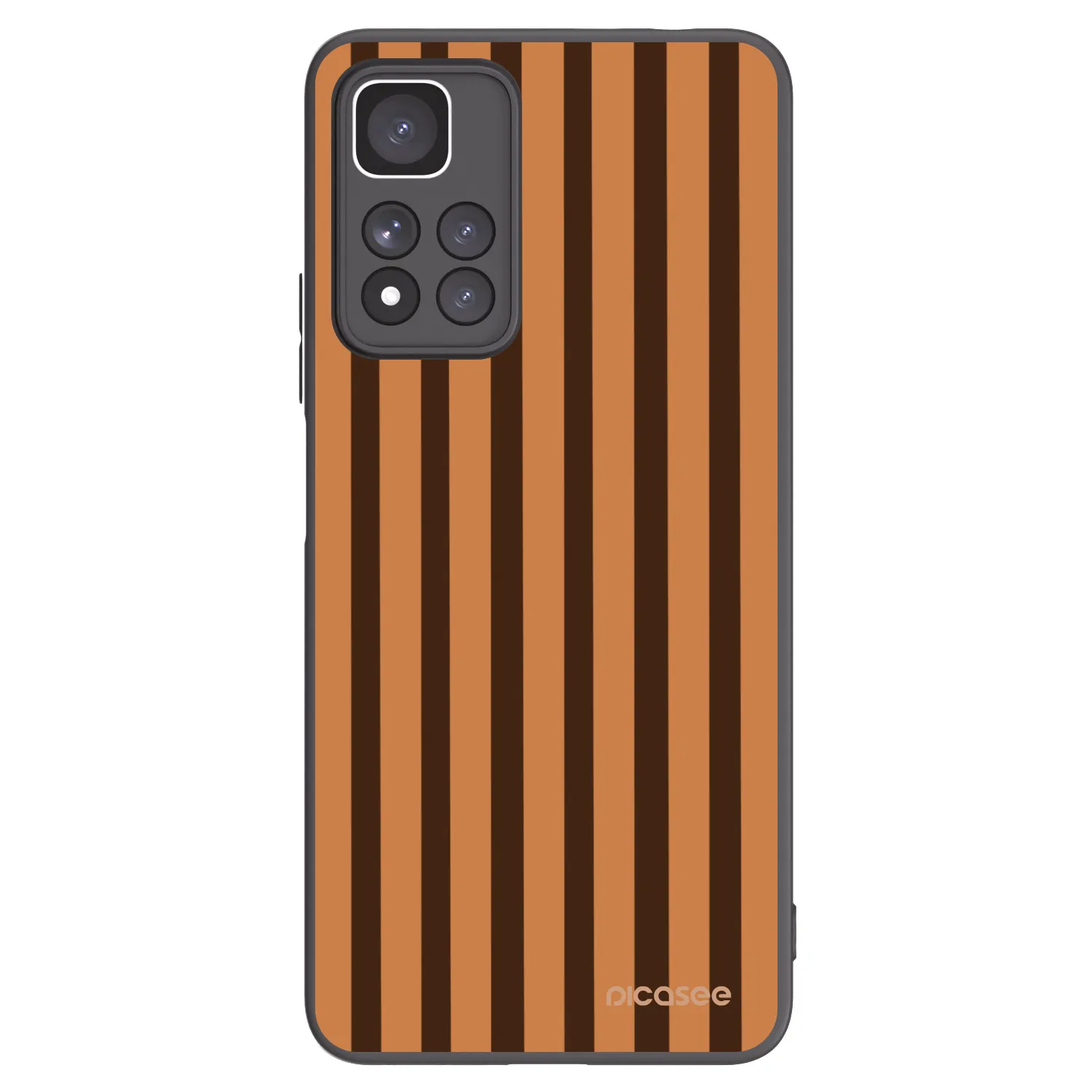 Picasee silikonski črni ovitek za Xiaomi Redmi Note 11 Pro+ 5G - Caramel lines