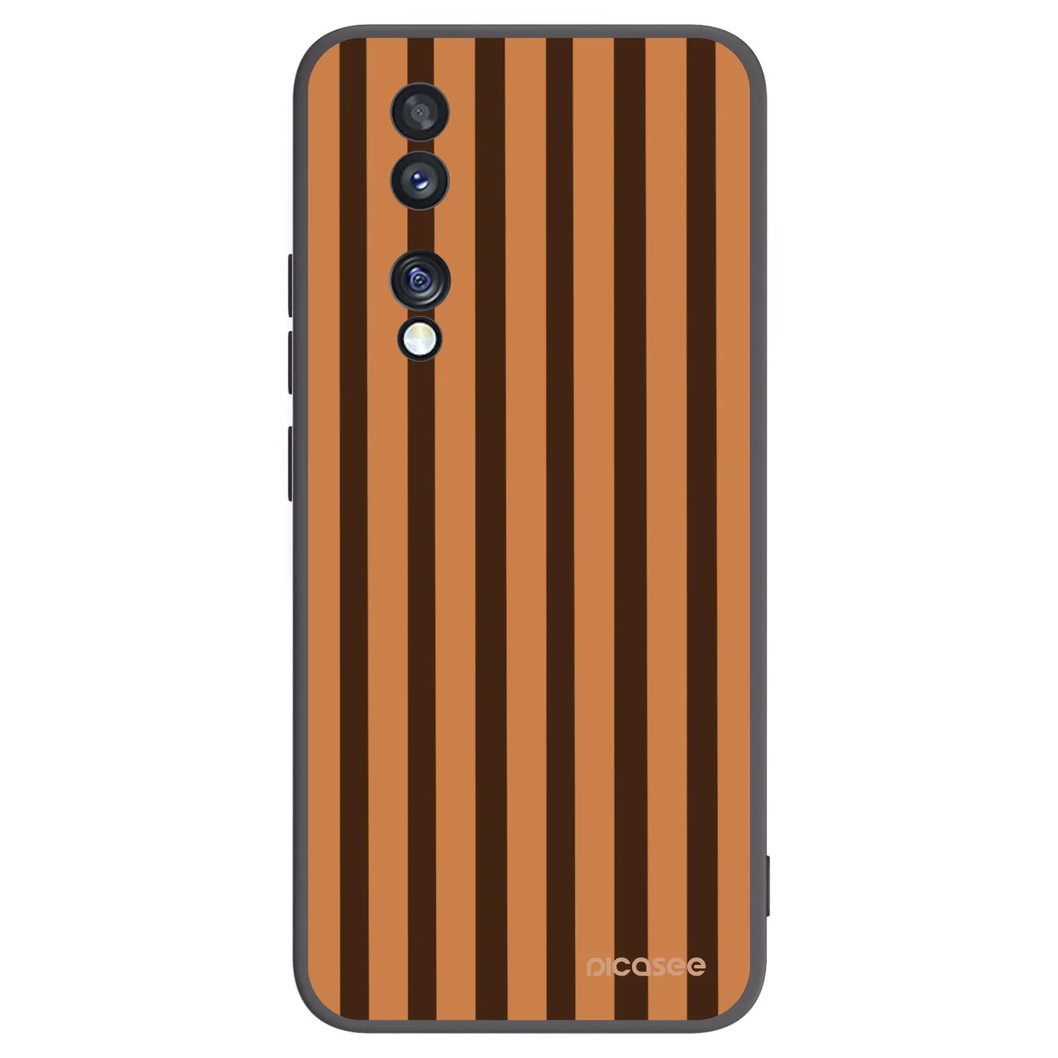 Picasee silikonski črni ovitek za Honor 70 - Caramel lines