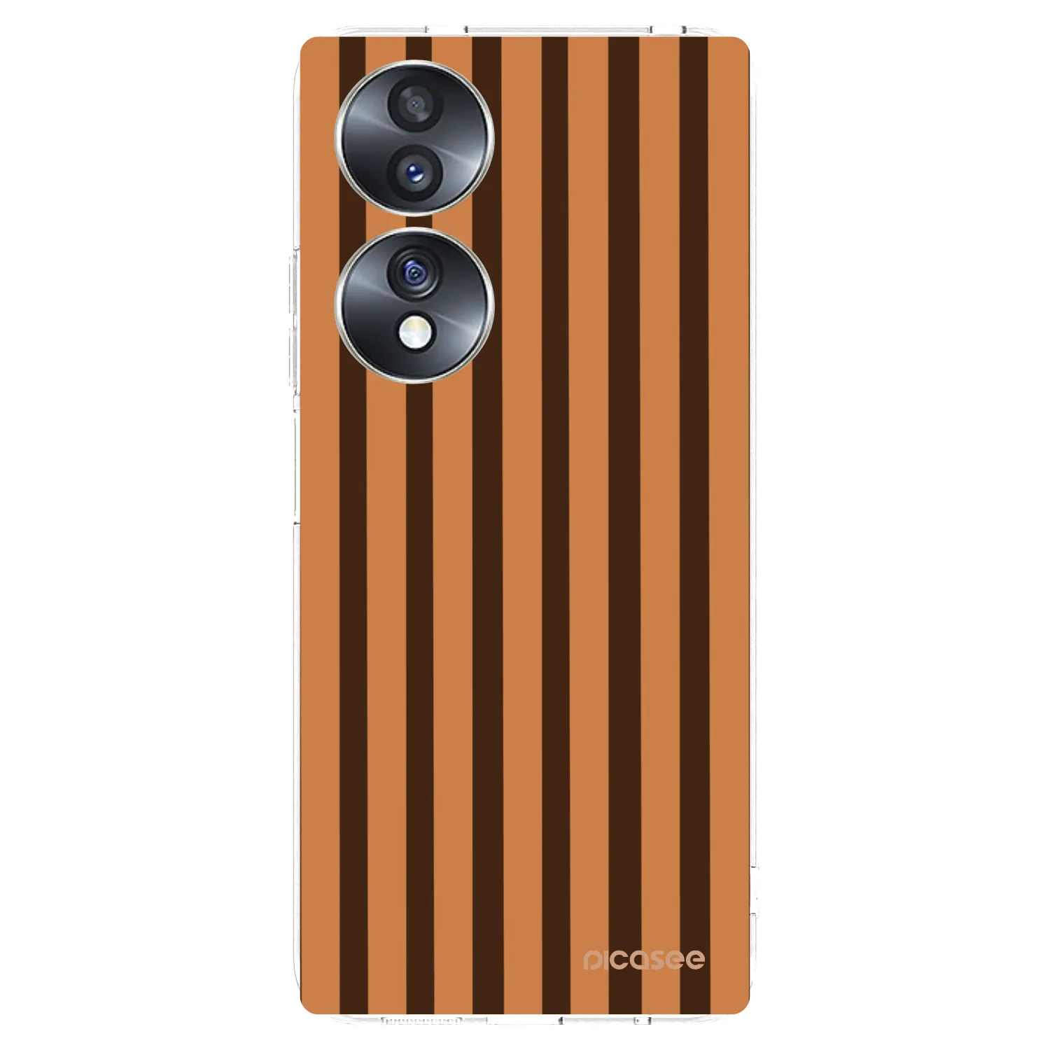 Picasee silikonski prozorni ovitek za Honor 70 - Caramel lines