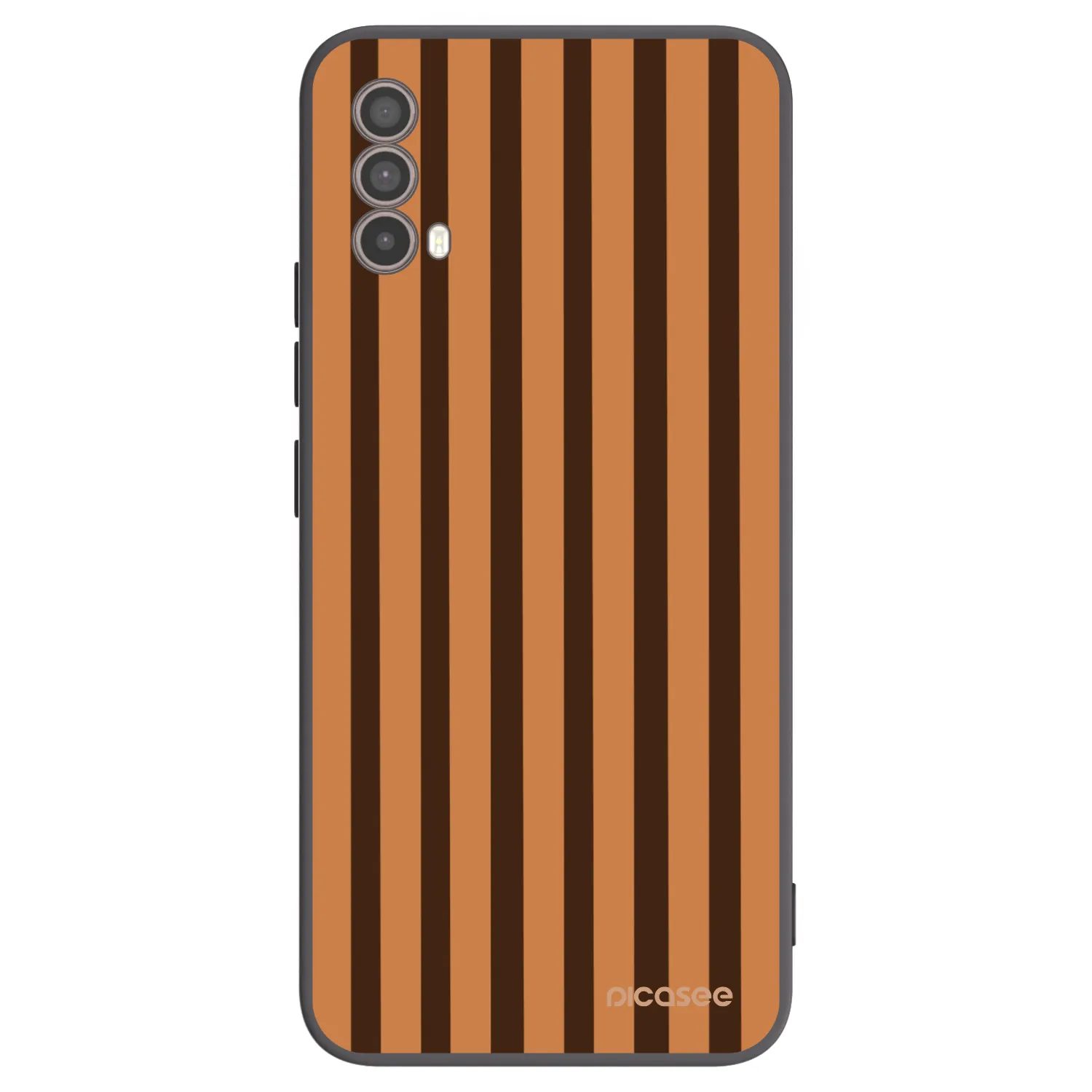Picasee silikonski črni ovitek za Motorola Moto E40 - Caramel lines