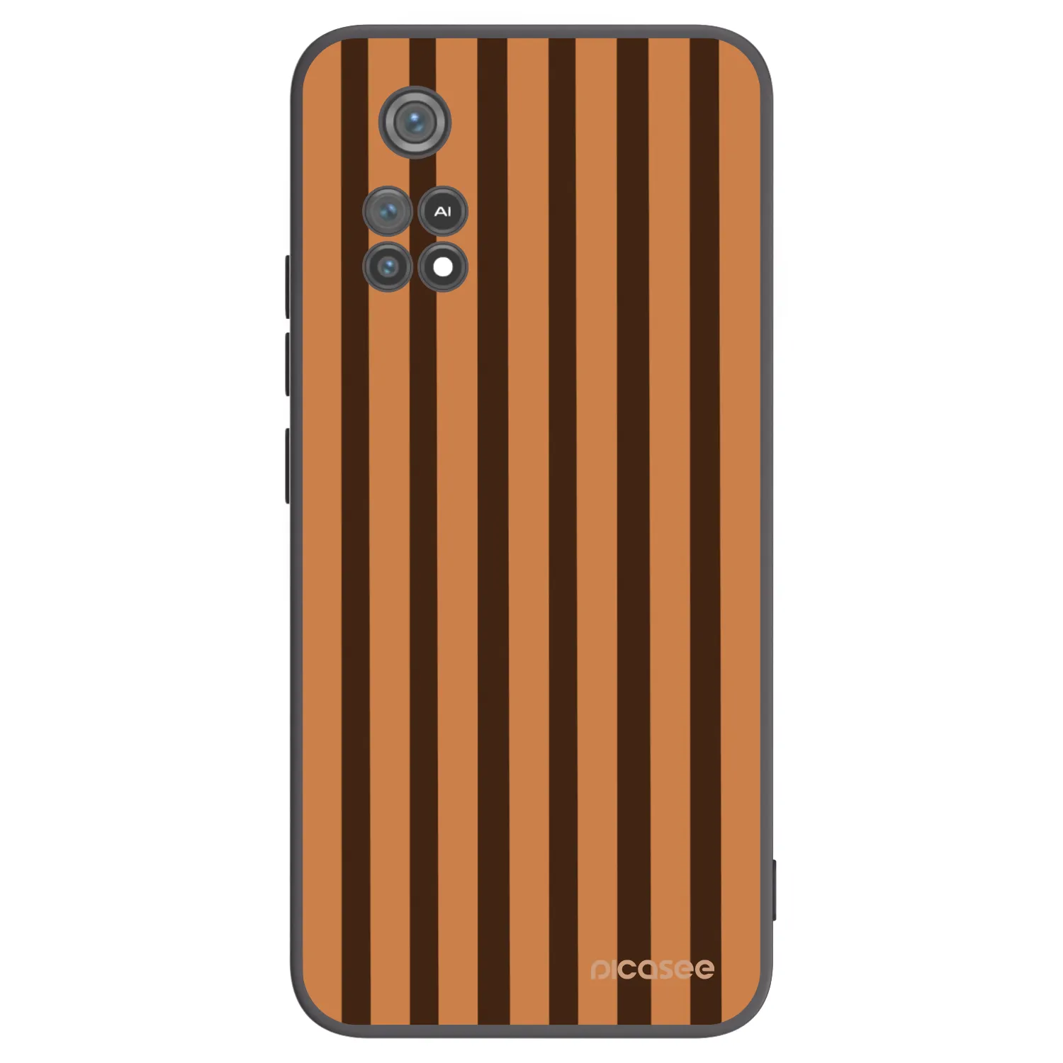 Picasee silikonski črni ovitek za Xiaomi Poco M4 Pro - Caramel lines