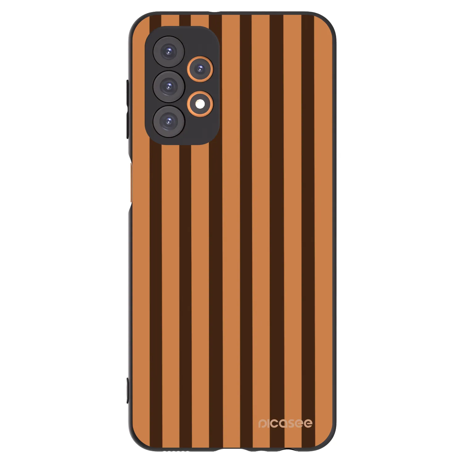 Picasee silikonski črni ovitek za Samsung Galaxy A23 A236B 5G - Caramel lines