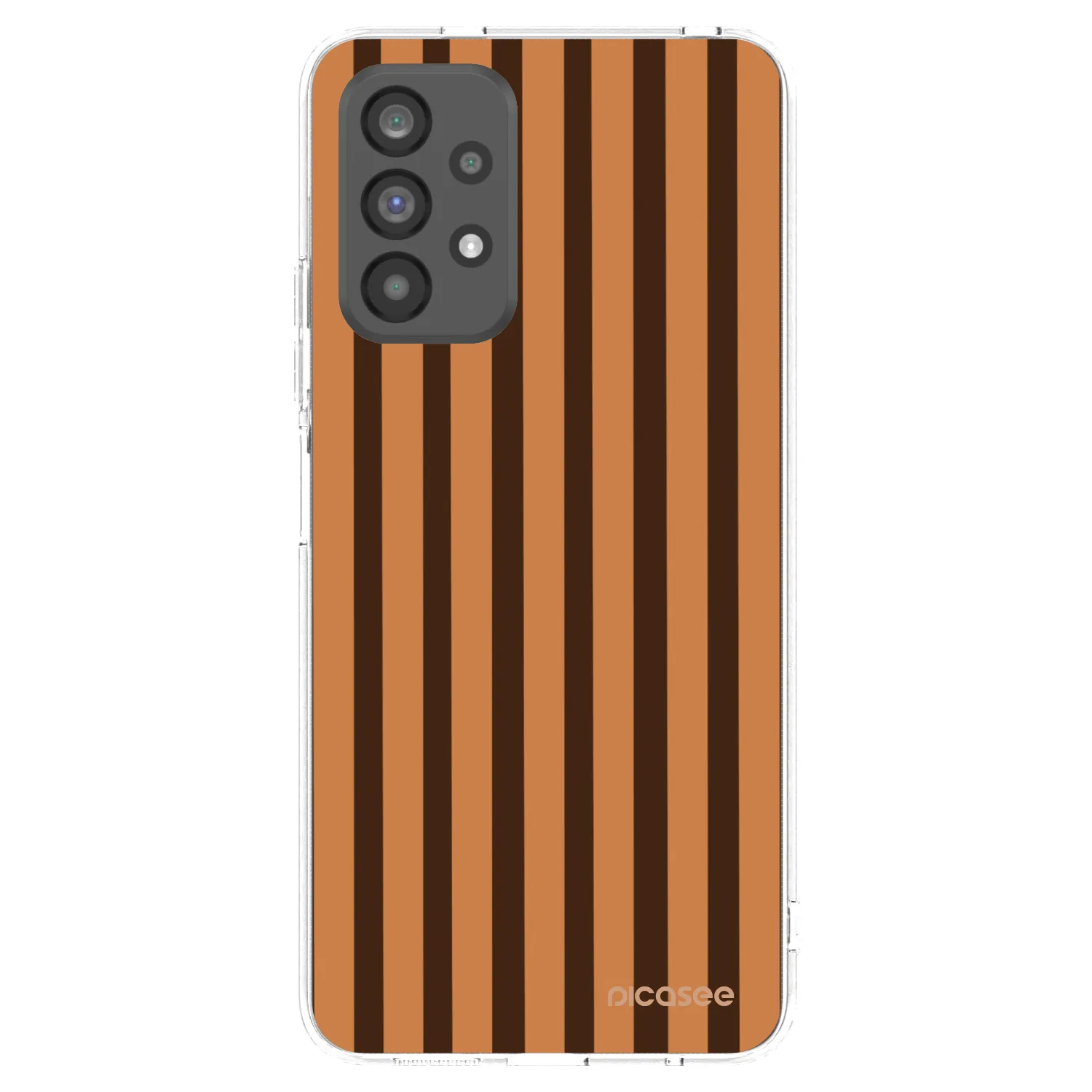 Picasee silikonski prozorni ovitek za Samsung Galaxy A73 5G - Caramel lines