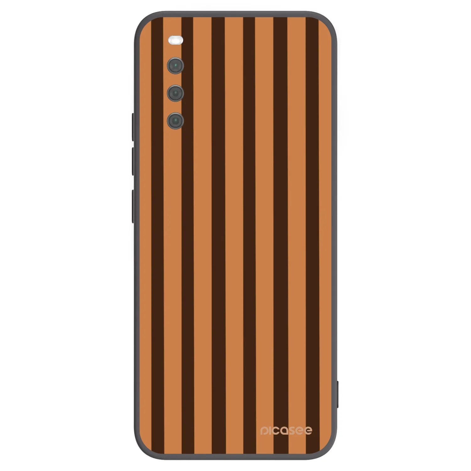 Picasee silikonski črni ovitek za Sony Xperia 10 III - Caramel lines
