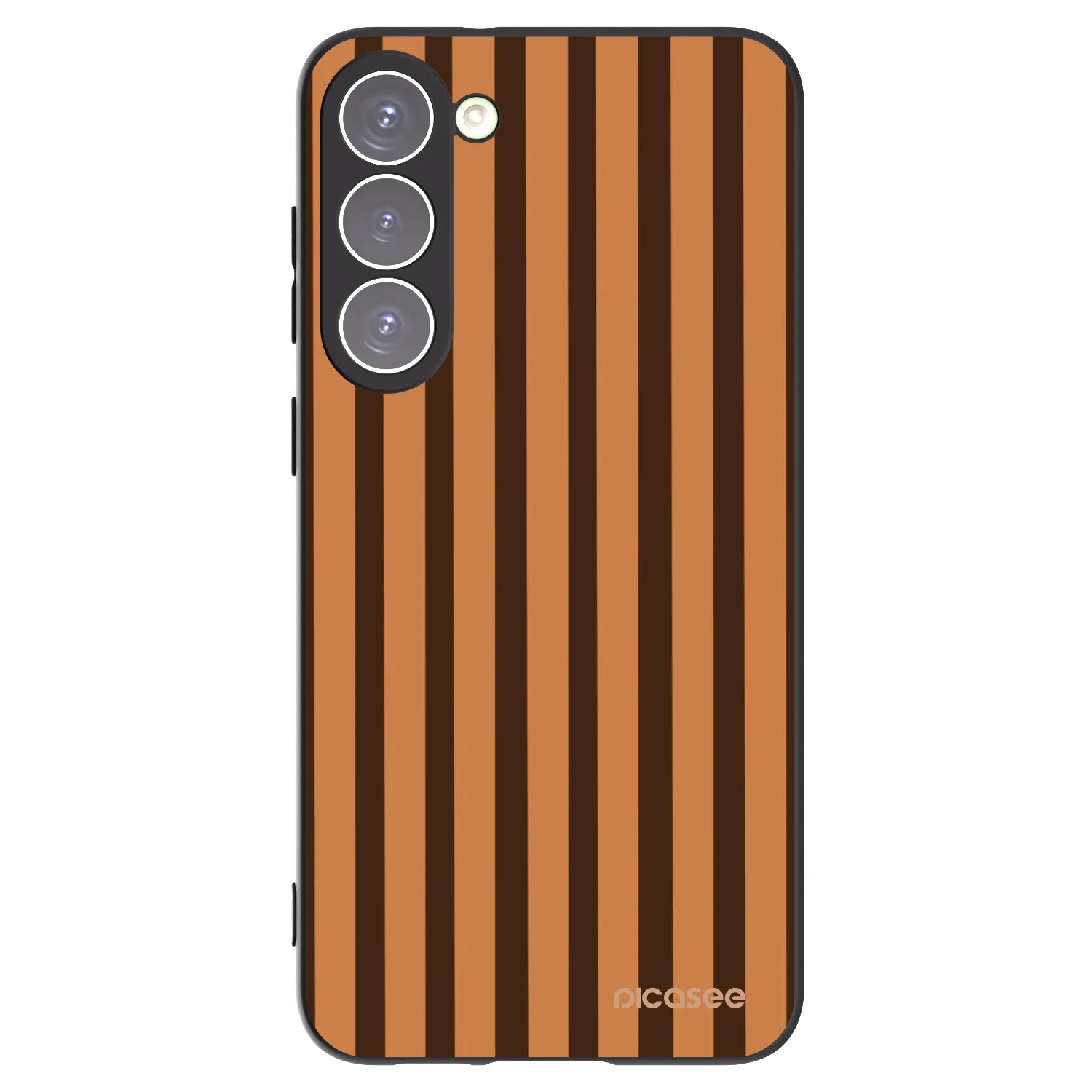 Picasee silikonski črni ovitek za Samsung Galaxy S23+ 5G - Caramel lines