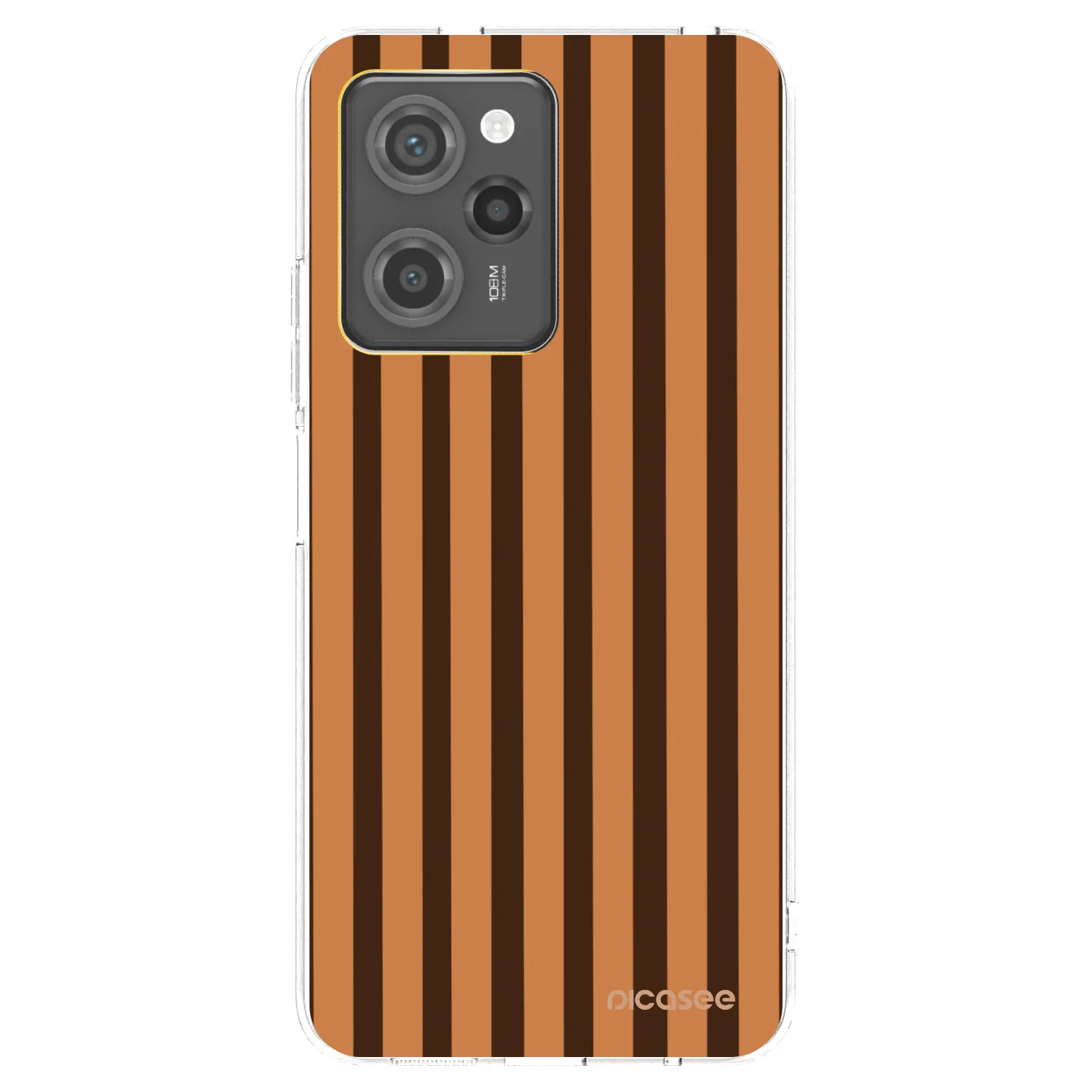 Picasee silikonski prozorni ovitek za Xiaomi Poco X5 Pro - Caramel lines