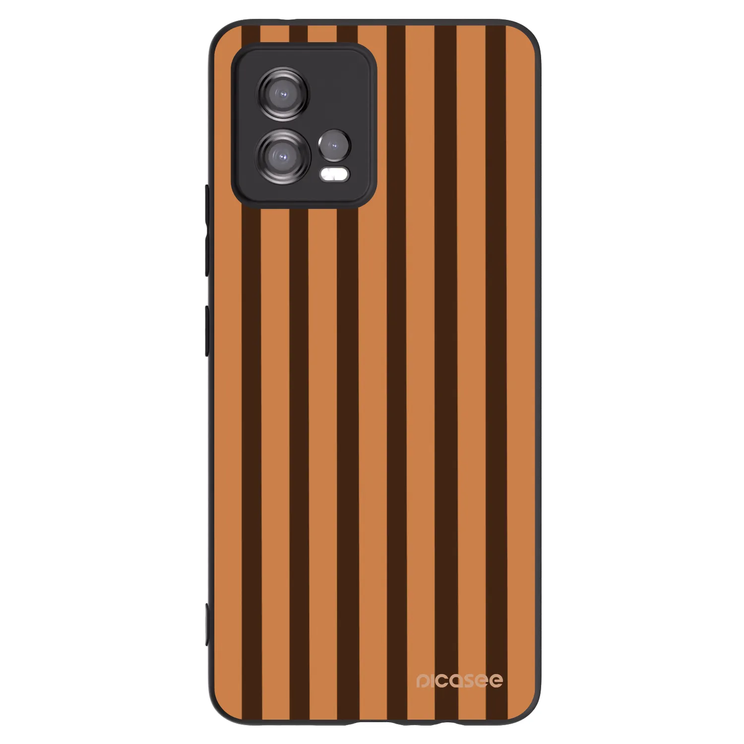 Picasee silikonski črni ovitek za Motorola Moto G72 - Caramel lines