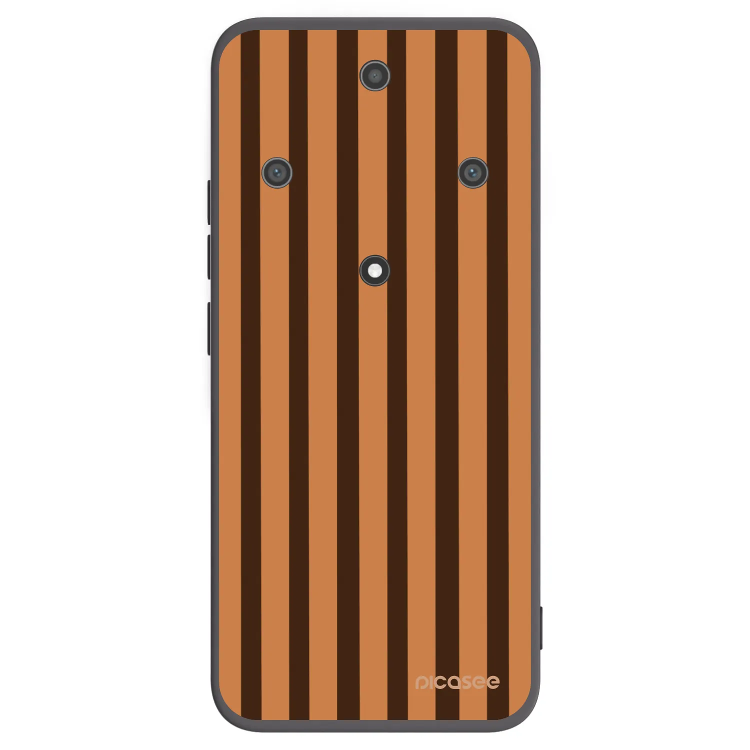 Picasee silikonski črni ovitek za Honor Magic5 Lite 5G - Caramel lines