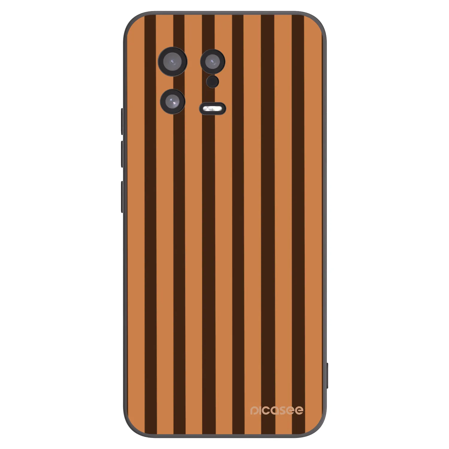 Picasee silikonski črni ovitek za Xiaomi 13 - Caramel lines