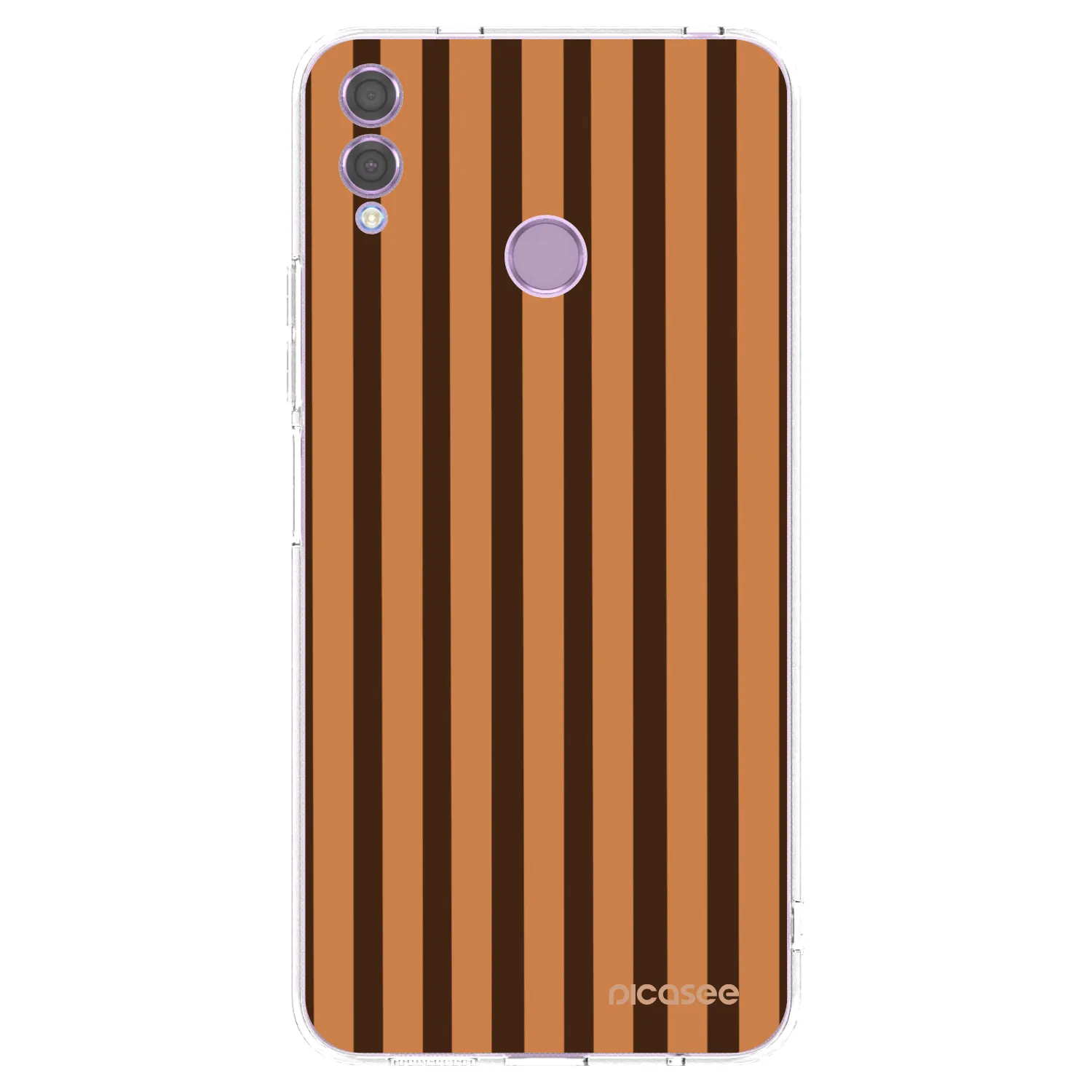 Picasee silikonski prozorni ovitek za Honor 8X - Caramel lines