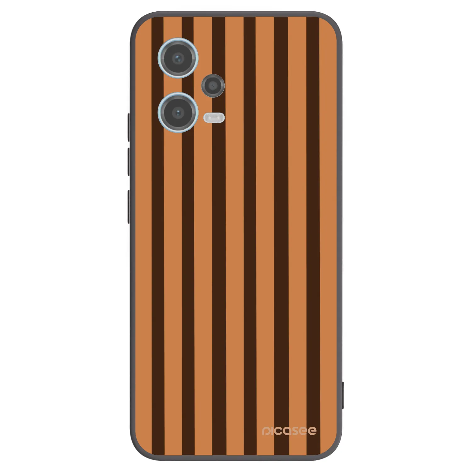 Picasee silikonski črni ovitek za Xiaomi Redmi Note 12 5G - Caramel lines