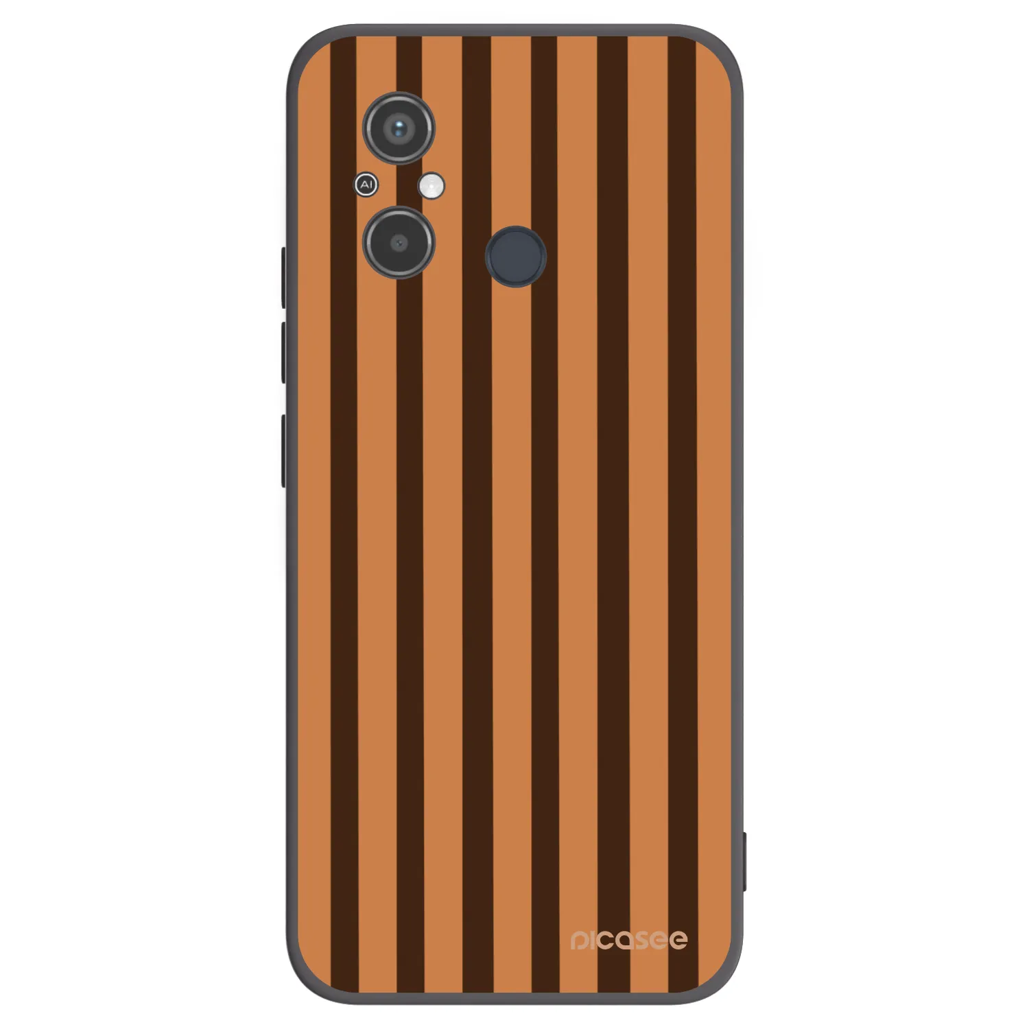 Picasee silikonski črni ovitek za Xiaomi Redmi 12C - Caramel lines