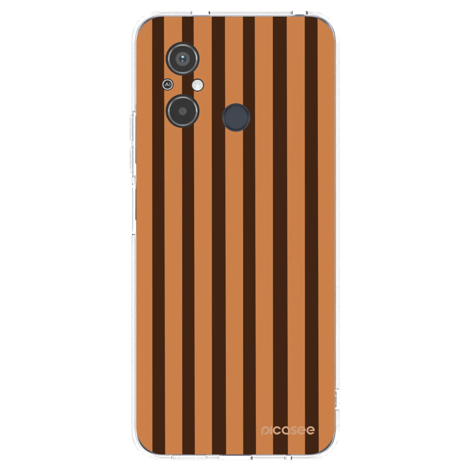 Picasee silikonski prozorni ovitek za Xiaomi Redmi 12C - Caramel lines