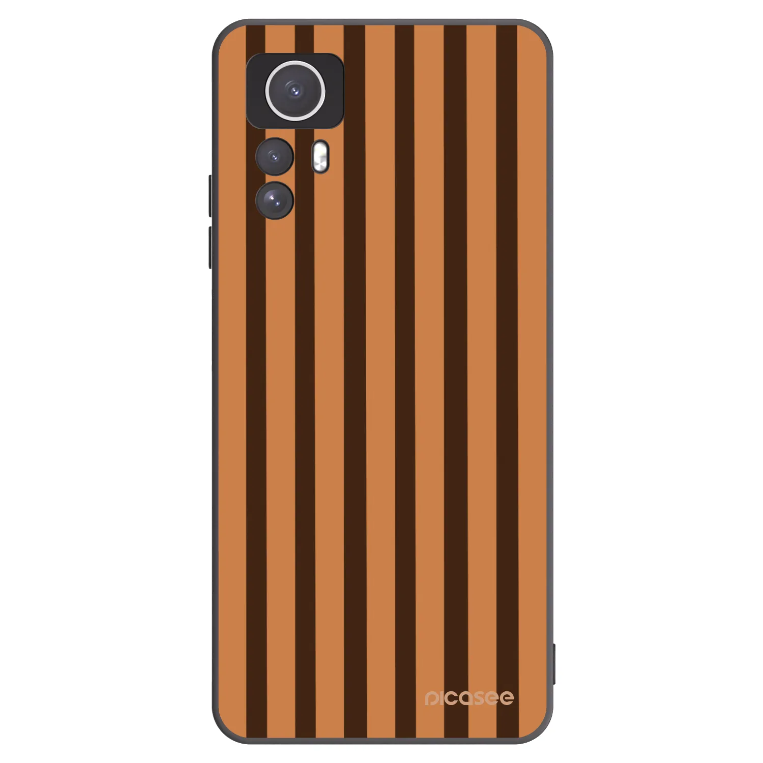 Picasee silikonski črni ovitek za Xiaomi Redmi Note 12S - Caramel lines