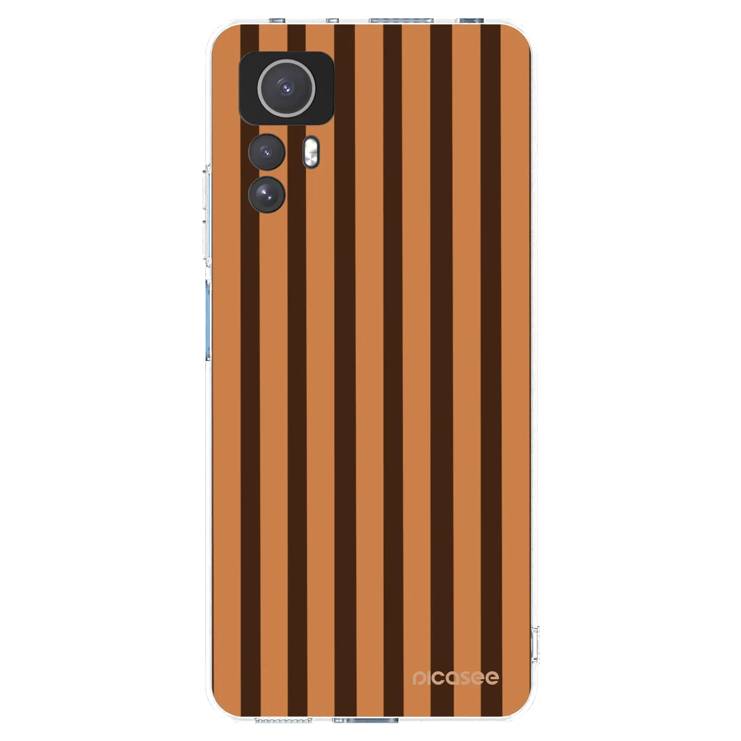 Picasee silikonski prozorni ovitek za Xiaomi Redmi Note 12S - Caramel lines