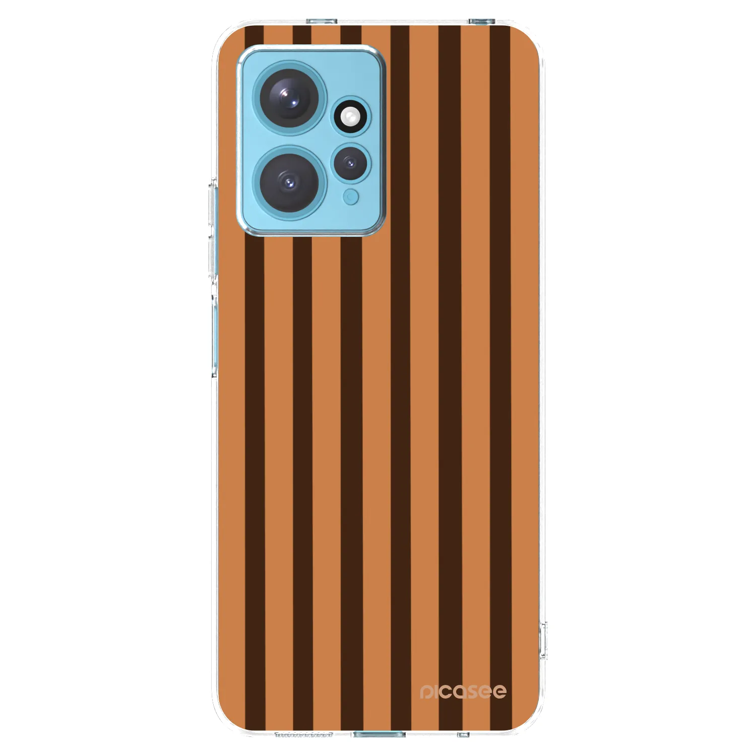 Picasee silikonski prozorni ovitek za Xiaomi Redmi Note 12 4G - Caramel lines